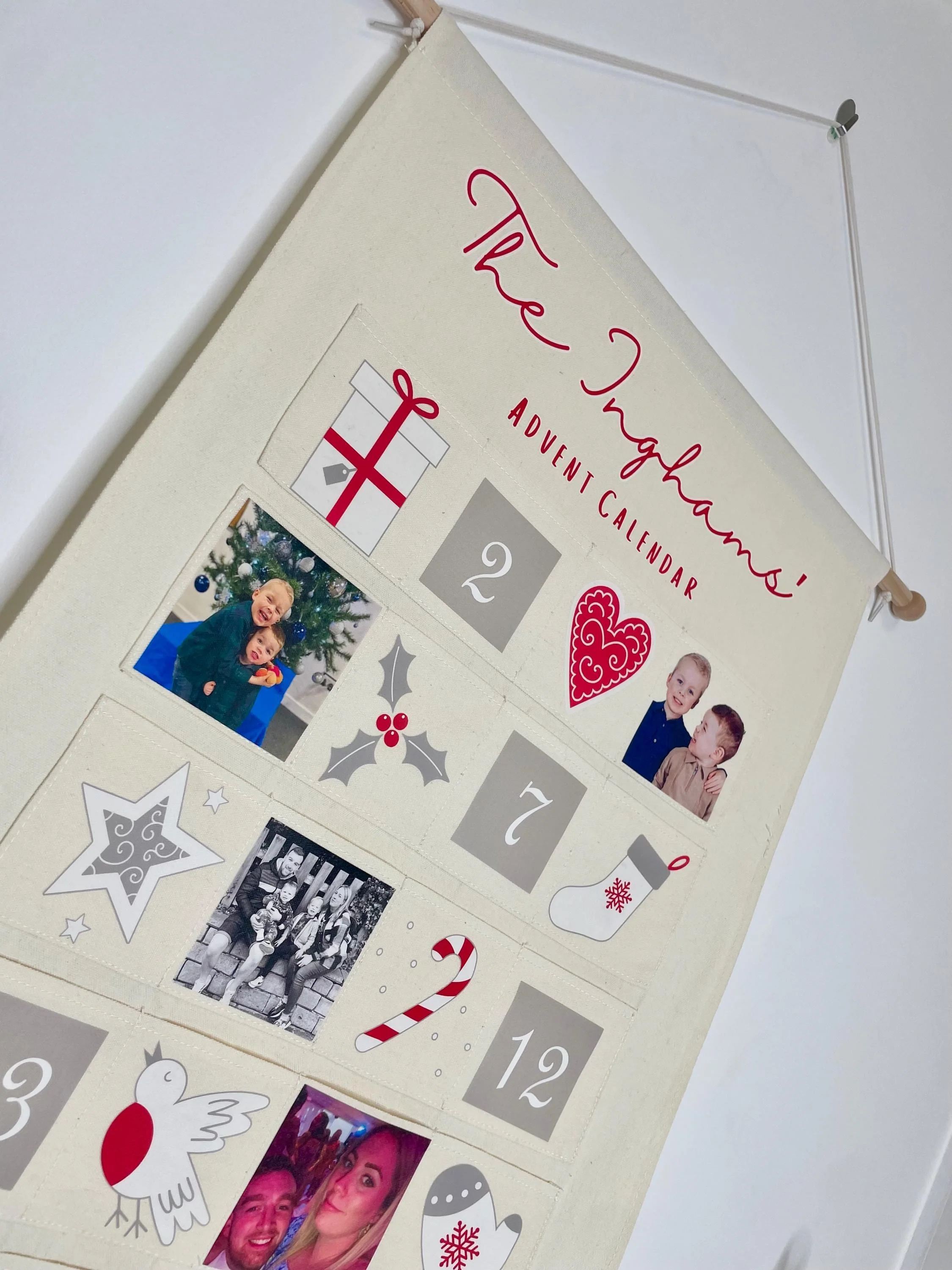 Personalised family advent calendar with family photos - Image 5