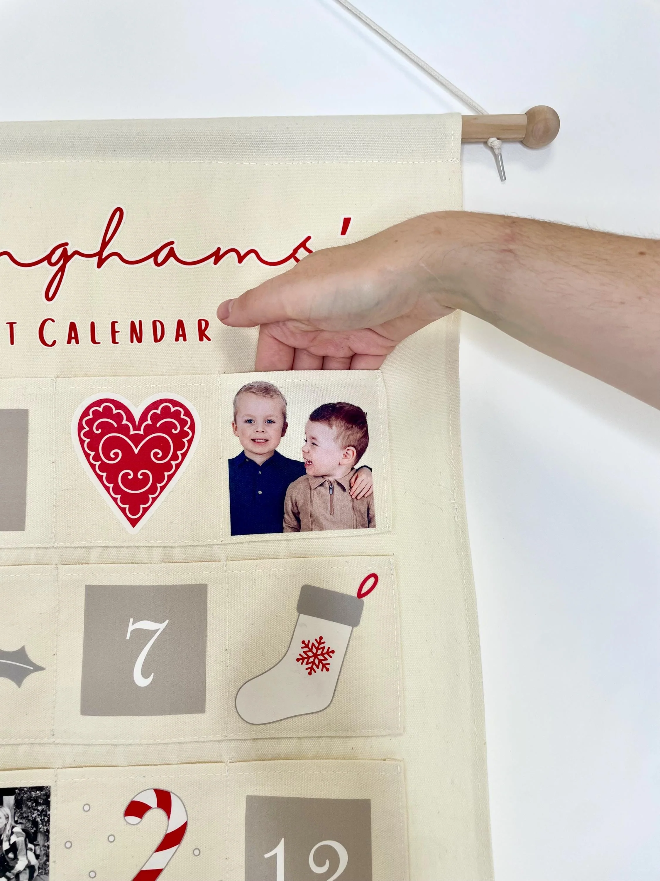 Personalised family advent calendar with family photos - Image 7