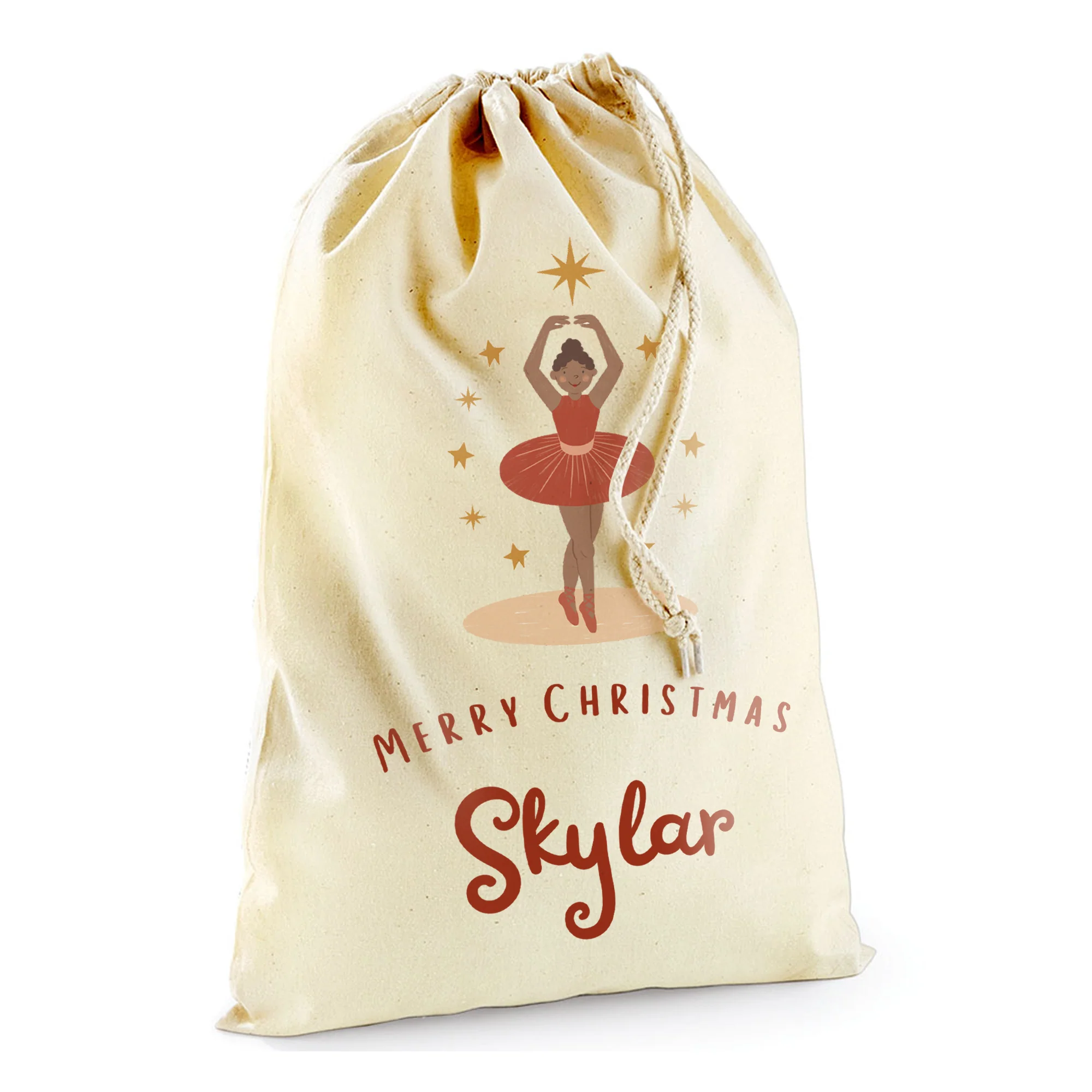 Personalised Christmas Countdown Gift Sack - Ballerina Magic - Image 5