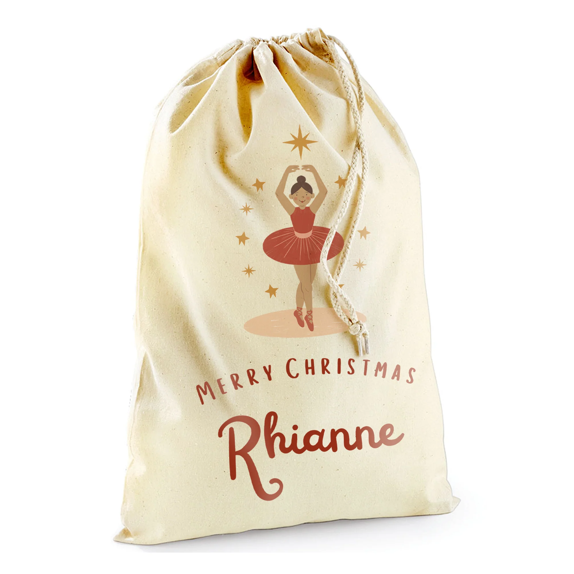 Personalised Christmas Countdown Gift Sack - Ballerina Magic - Image 6