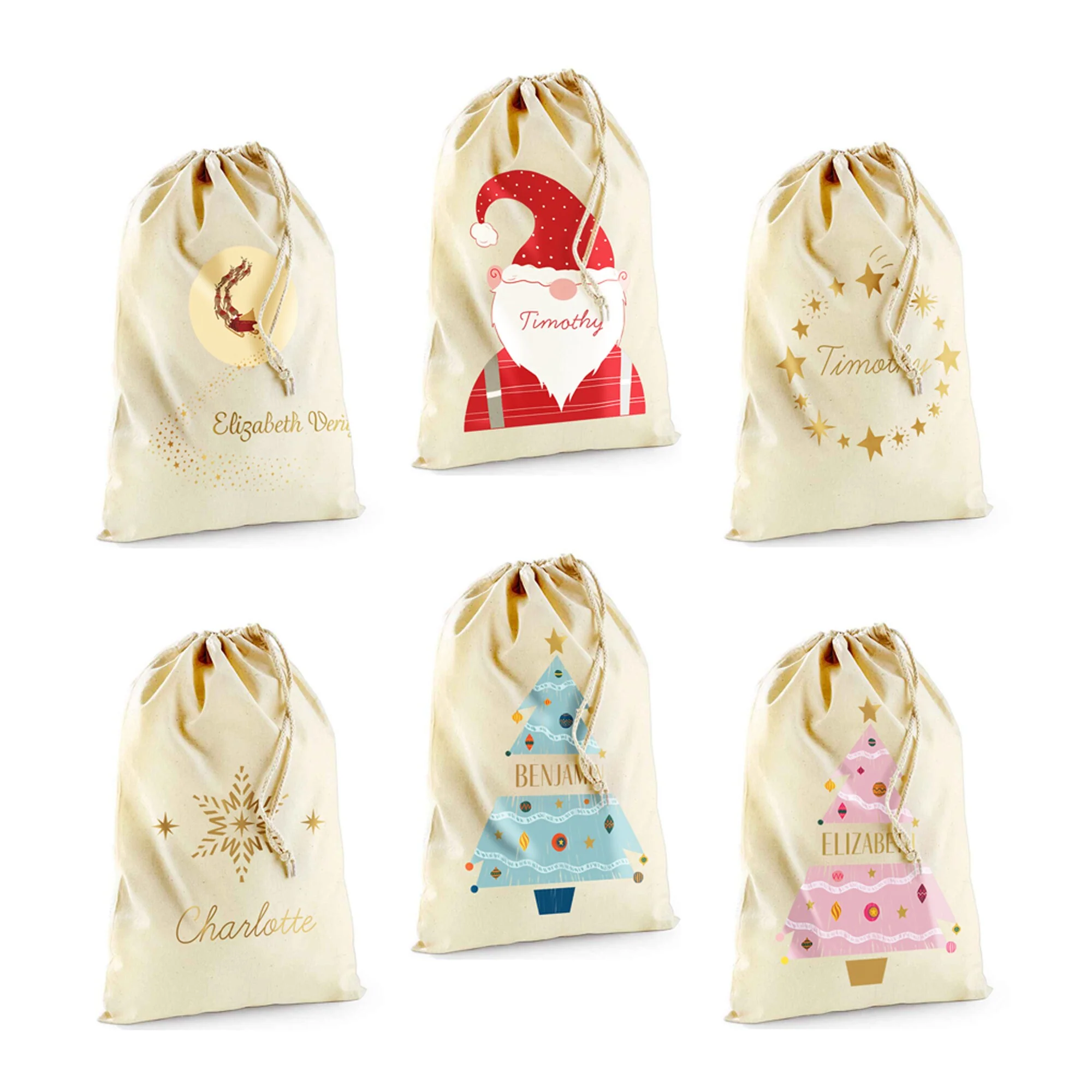Personalised Christmas Gnome Santa Sack - Image 10