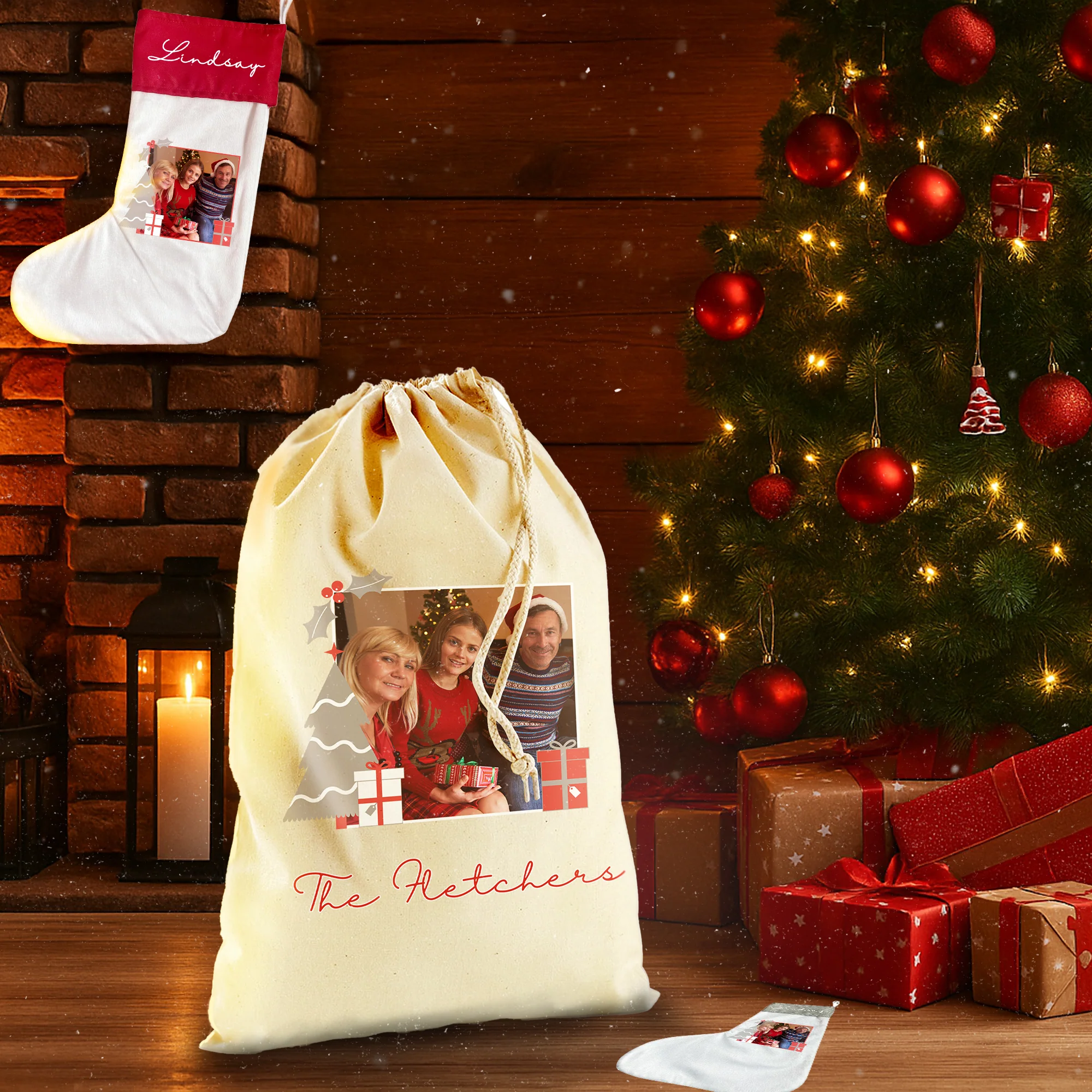 Personalised Christmas Memories Gift Sack - Image 2