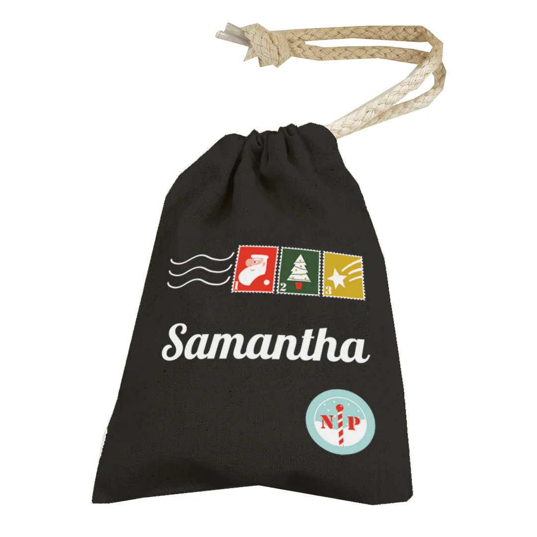 Personalised Christmas Money Pouch - Custom Festive Coin Bag - Holiday Gift Sack - Add Your Name - Image 4