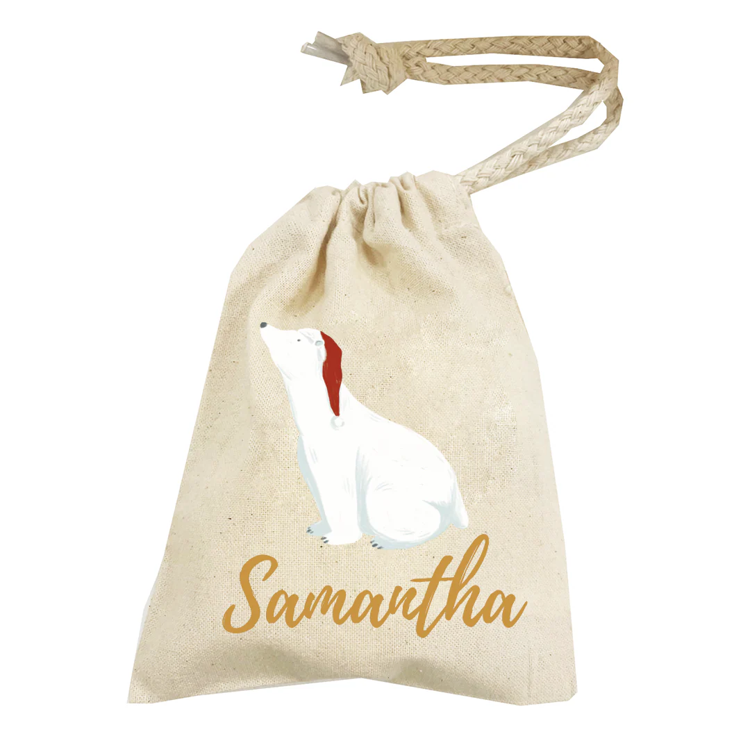 Personalised Christmas Money Pouch - Custom Festive Coin Bag - Holiday Gift Sack - Add Your Name - Image 3