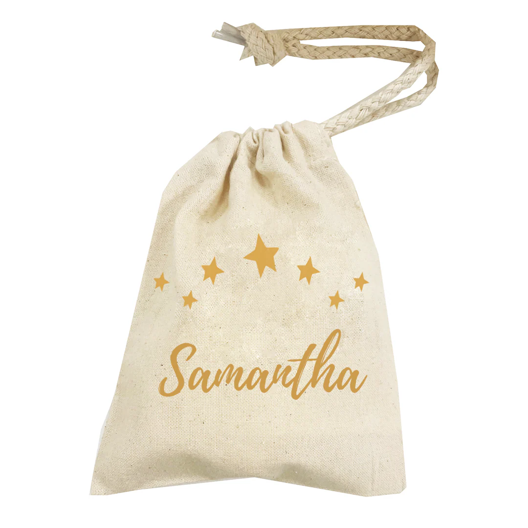 Personalised Christmas Money Pouch - Custom Festive Coin Bag - Holiday Gift Sack - Add Your Name - Image 3