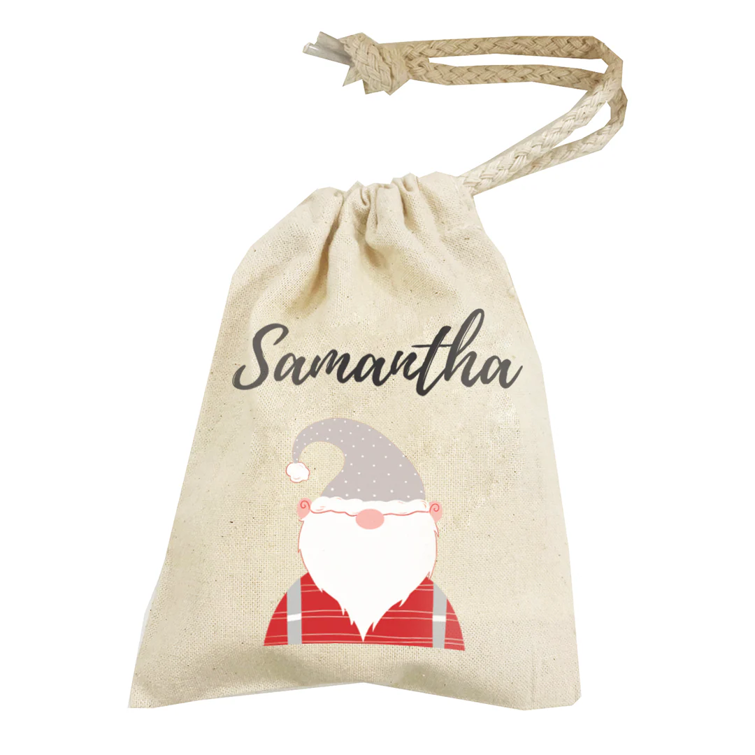 Personalised Christmas Money Pouch - Custom Festive Coin Bag - Holiday Gift Sack - Add Your Name - Image 4