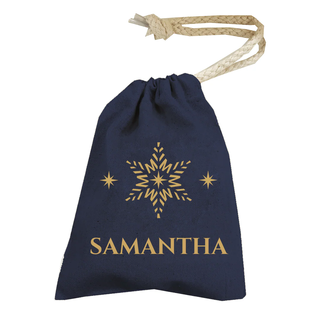 Personalised Christmas Money Pouch - Custom Festive Coin Bag - Holiday Gift Sack - Add Your Name - Image 4