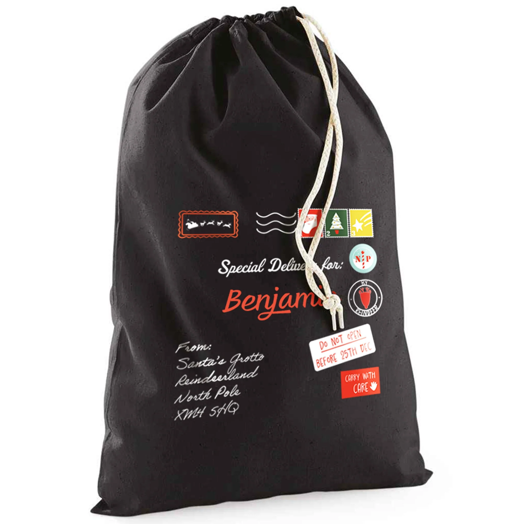 Personalised Santas Letter Christmas Sack - Image 10