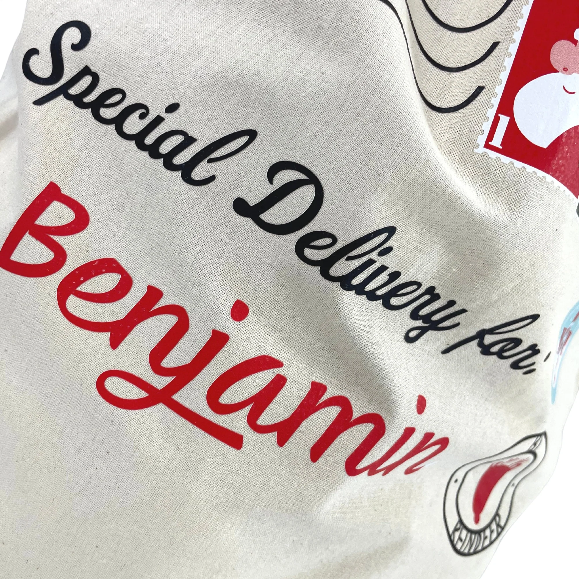 Personalised Santas Letter Christmas Sack - Image 3