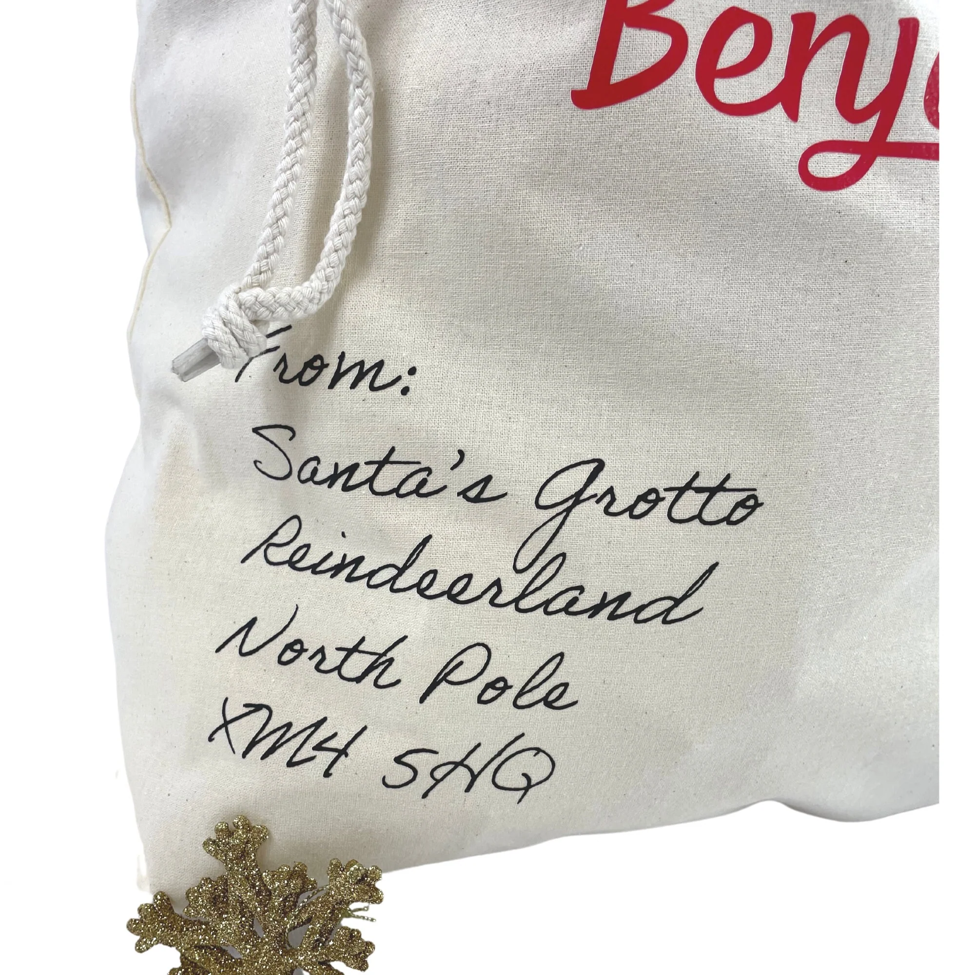 Personalised Santas Letter Christmas Sack - Image 5