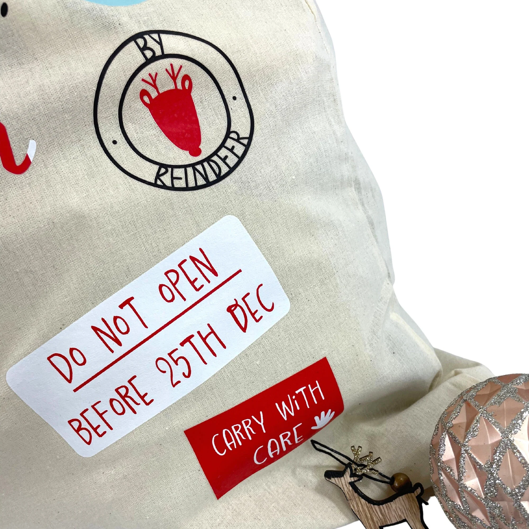 Personalised Santas Letter Christmas Sack - Image 7