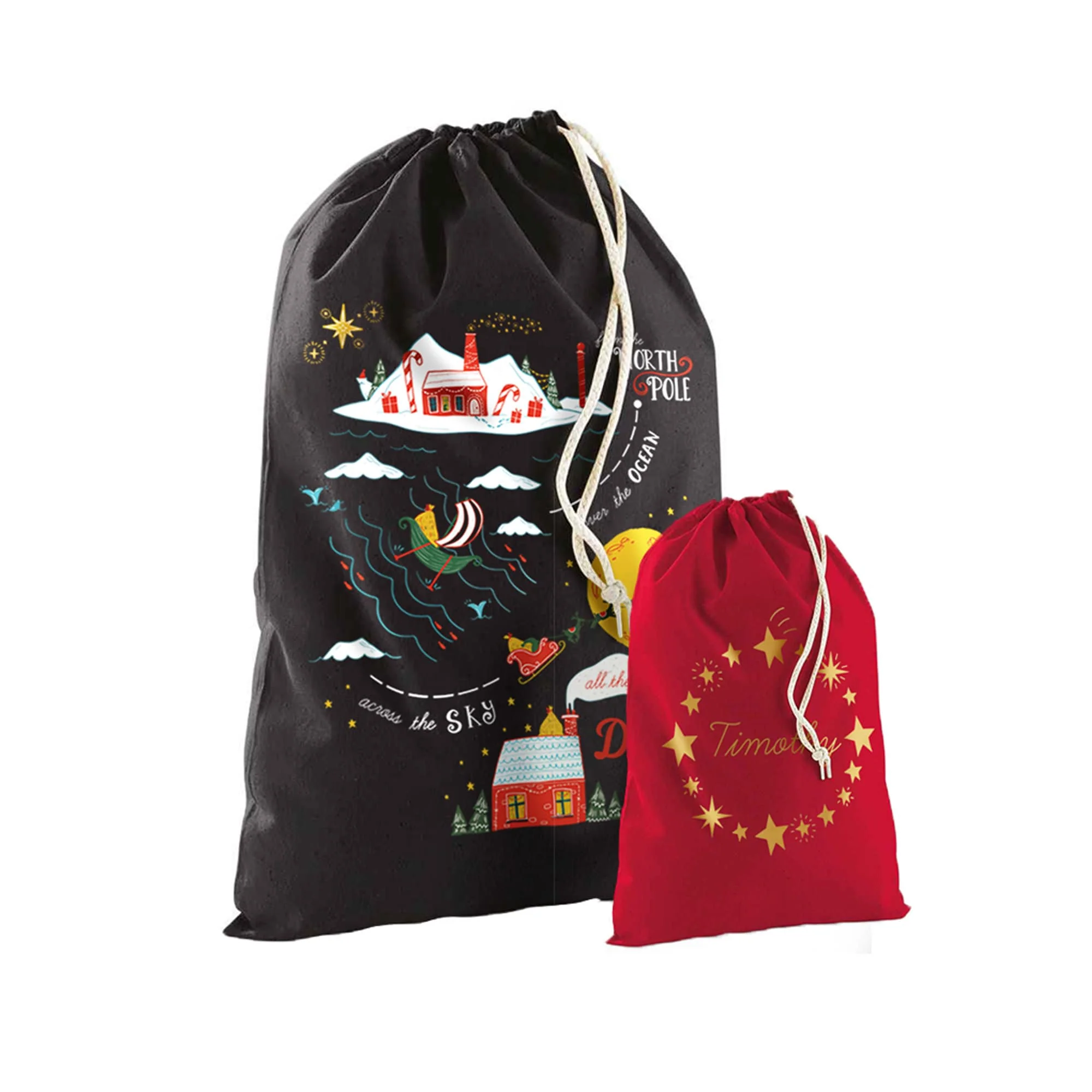 Personalised Snowflake Christmas Sack - Image 10