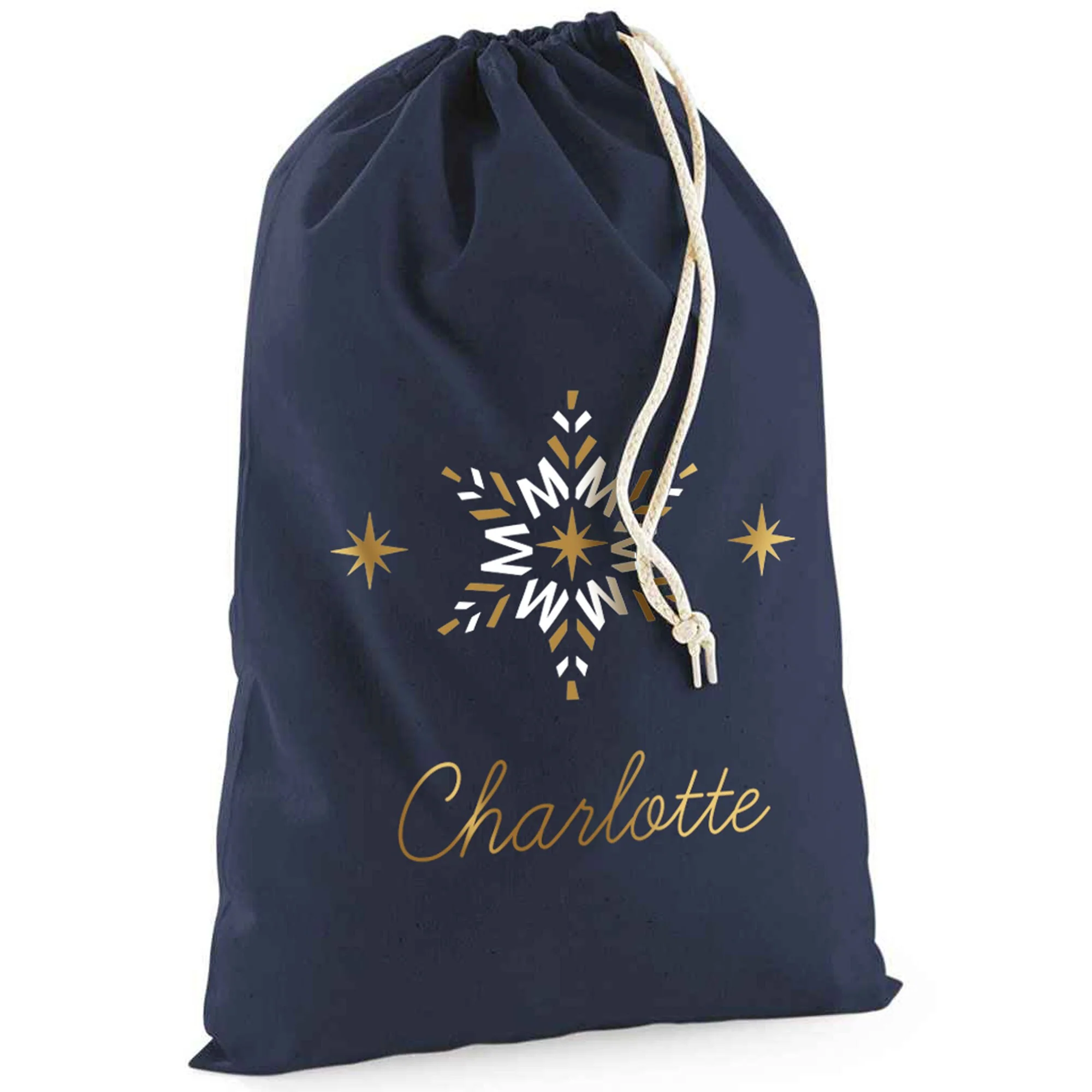 Personalised Snowflake Christmas Sack - Image 6
