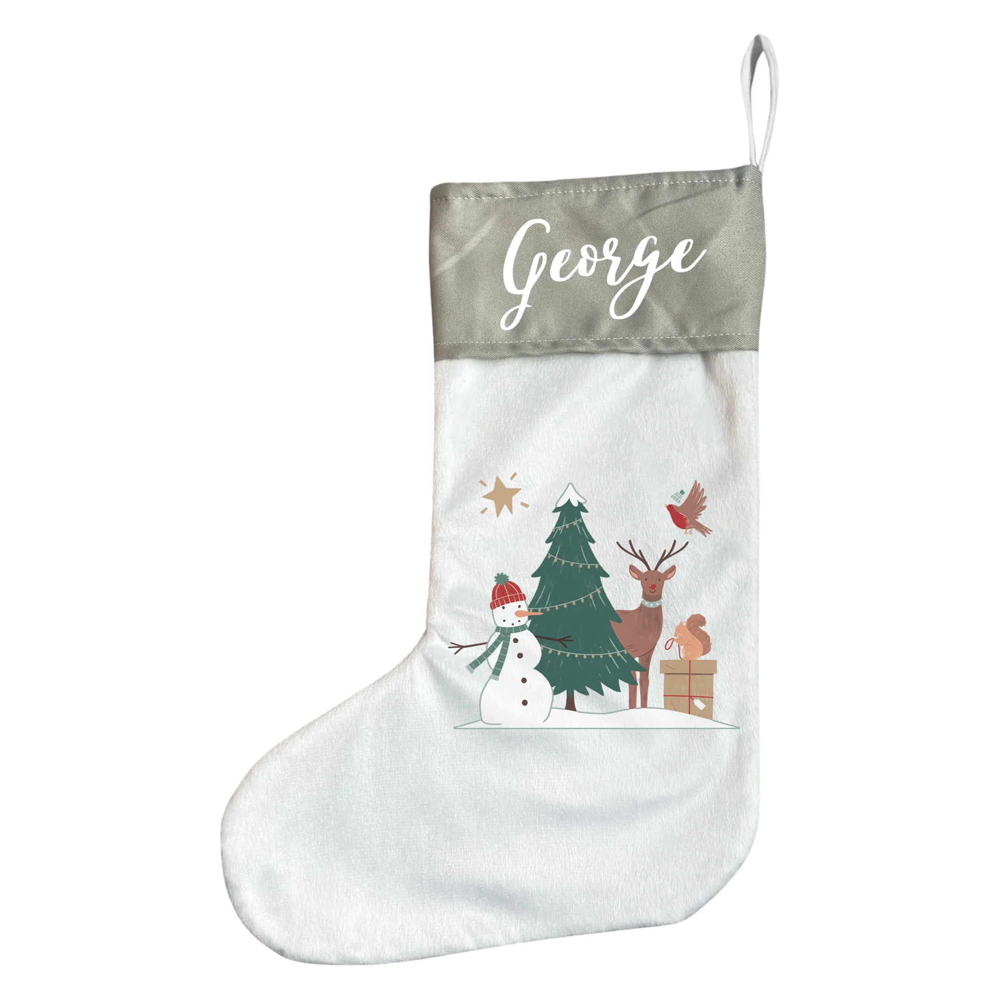 Personalised Forest Theme Christmas Stocking - Image 10