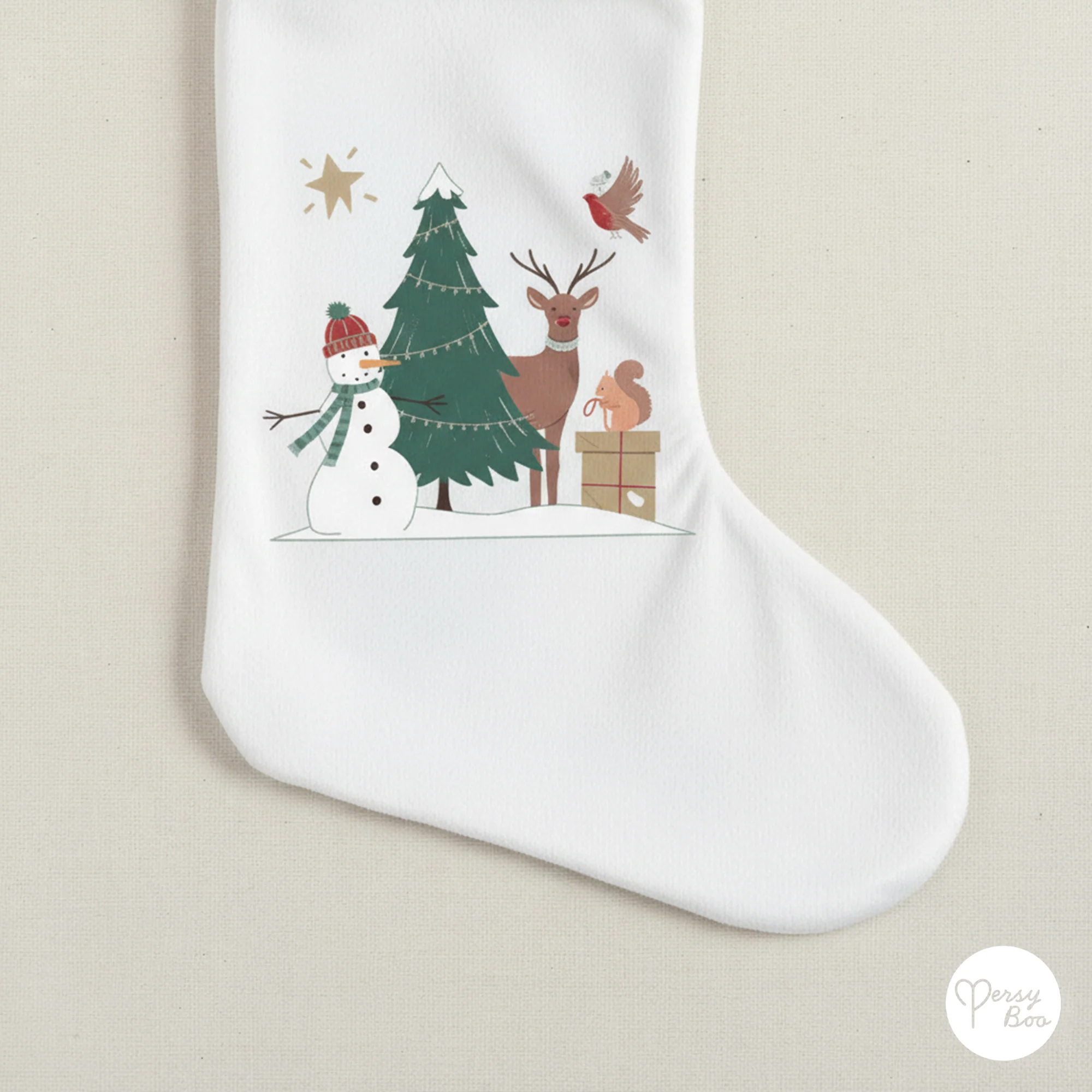 Personalised Forest Theme Christmas Stocking - Image 11