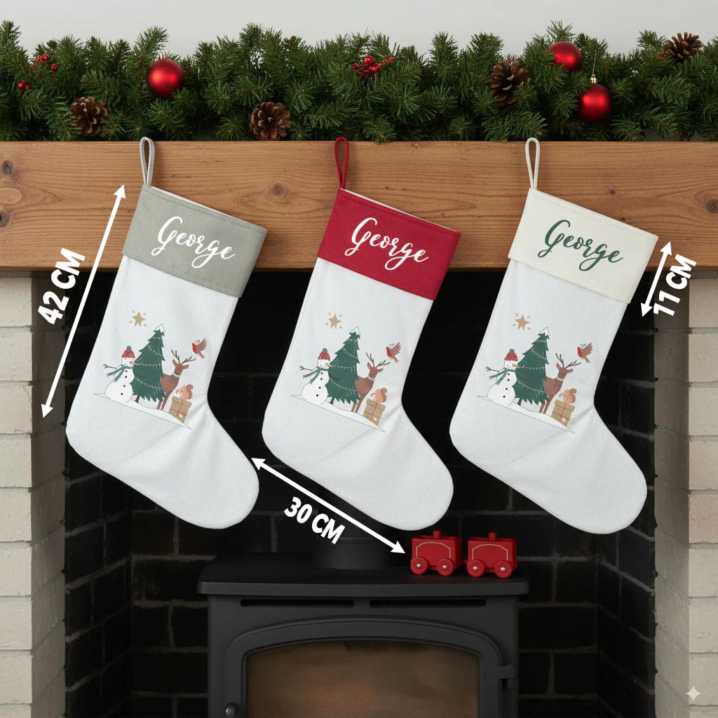 Personalised Forest Theme Christmas Stocking - Image 12