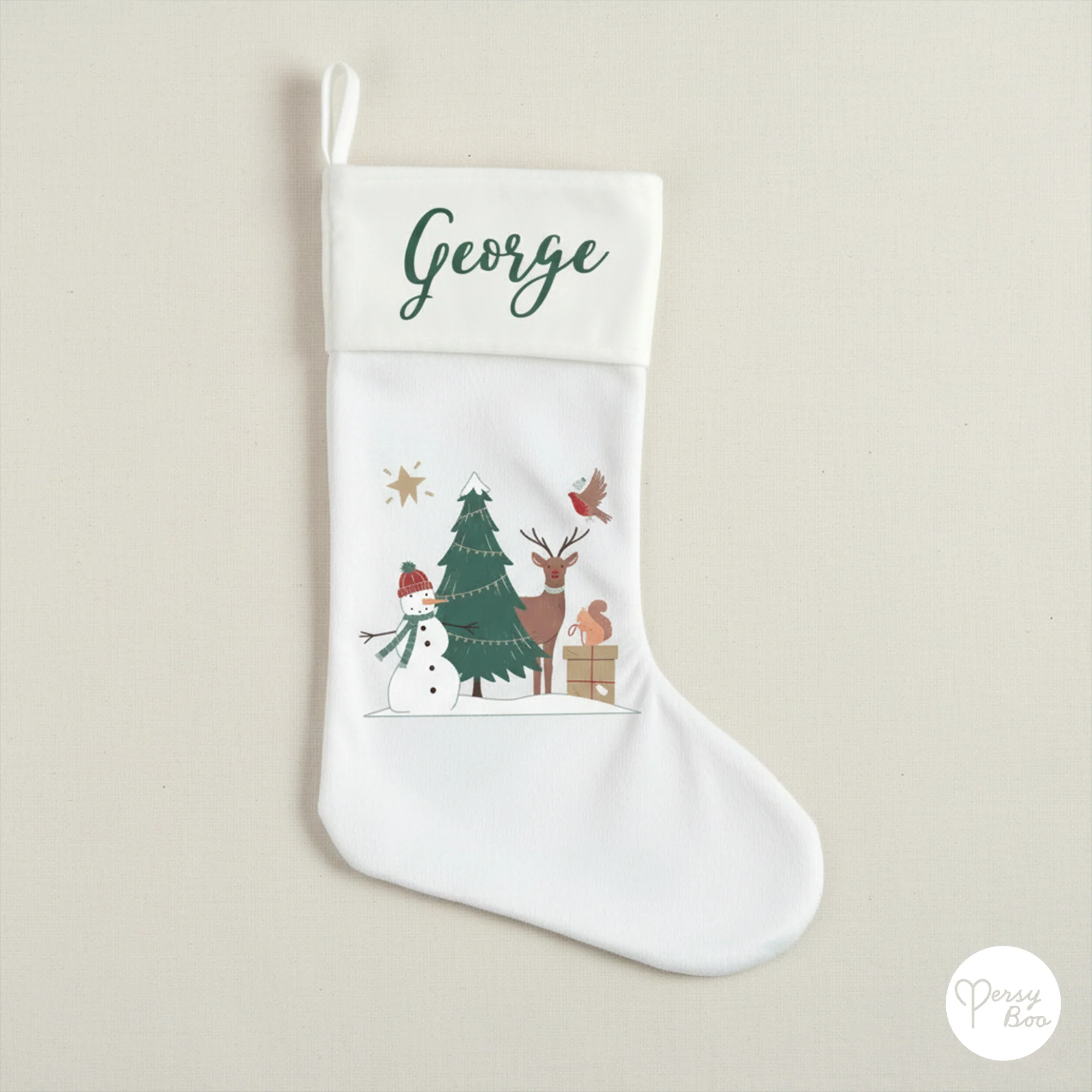 Personalised Forest Theme Christmas Stocking - Image 13