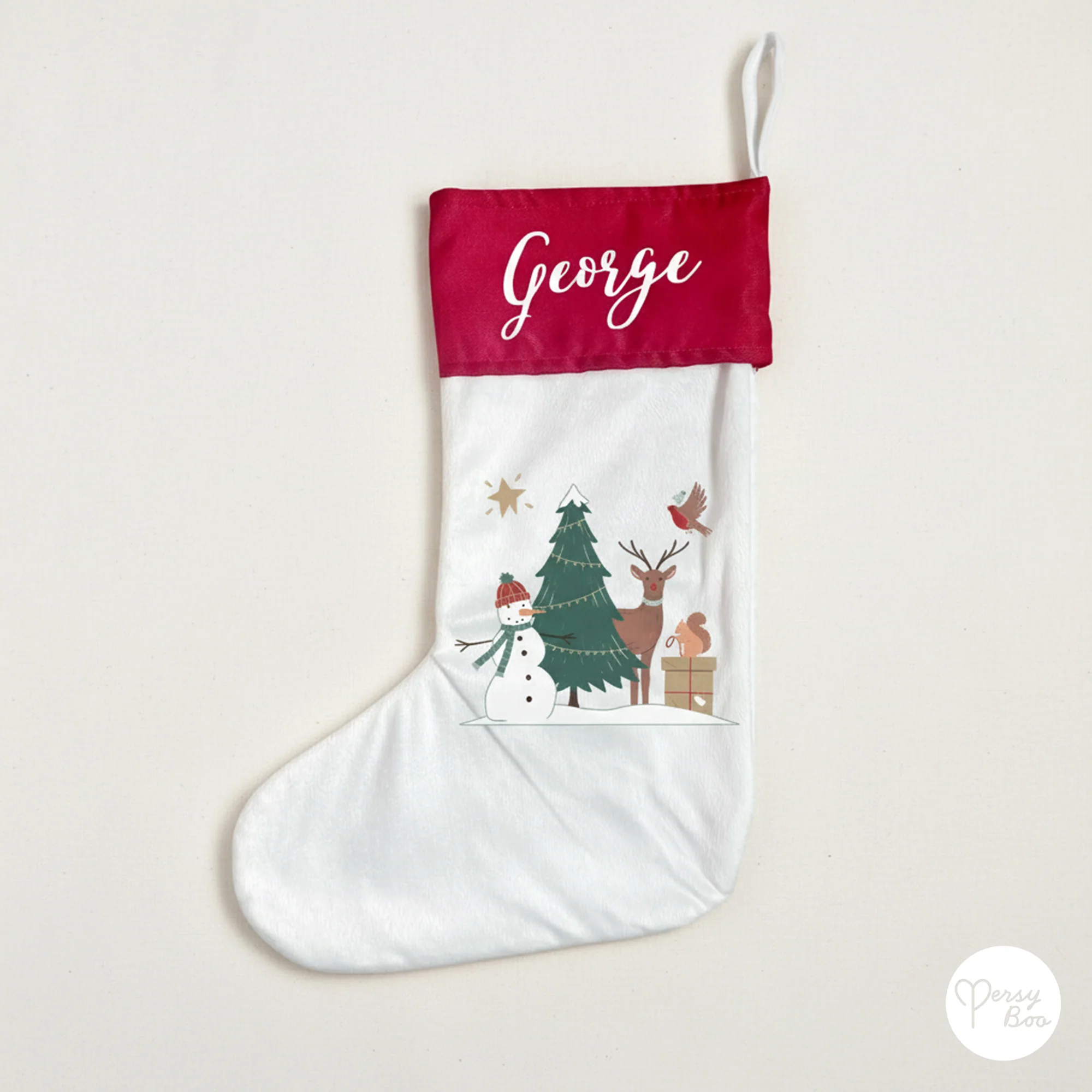 Personalised Forest Theme Christmas Stocking - Image 14
