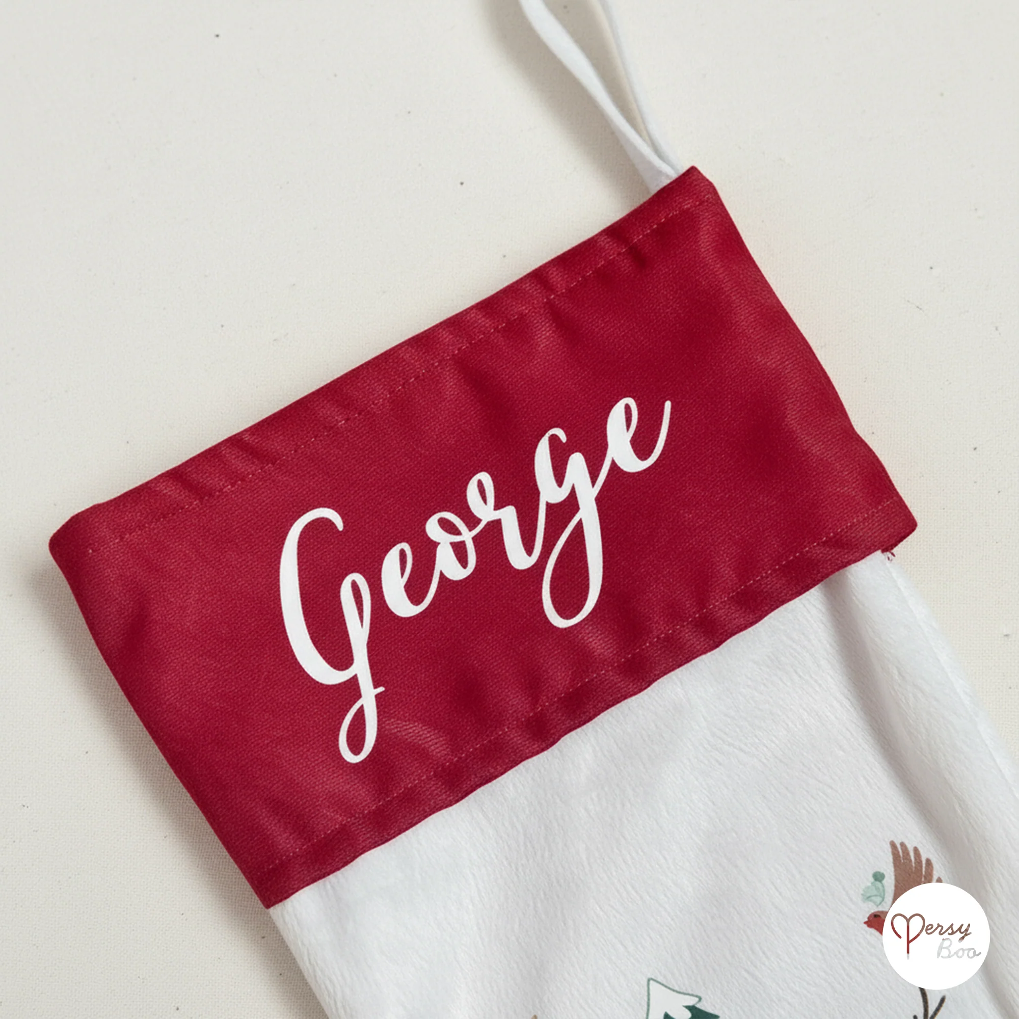 Personalised Forest Theme Christmas Stocking - Image 6