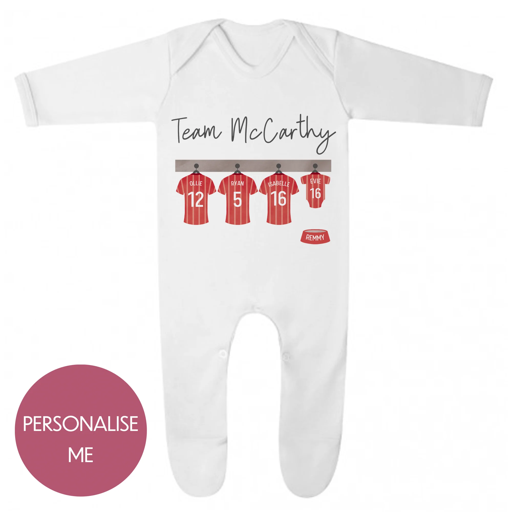 Personalised Family Team Matching T-shirt and Babygrow - Daddy and Baby Set - Fathers Day Gift For Dad - Image 3