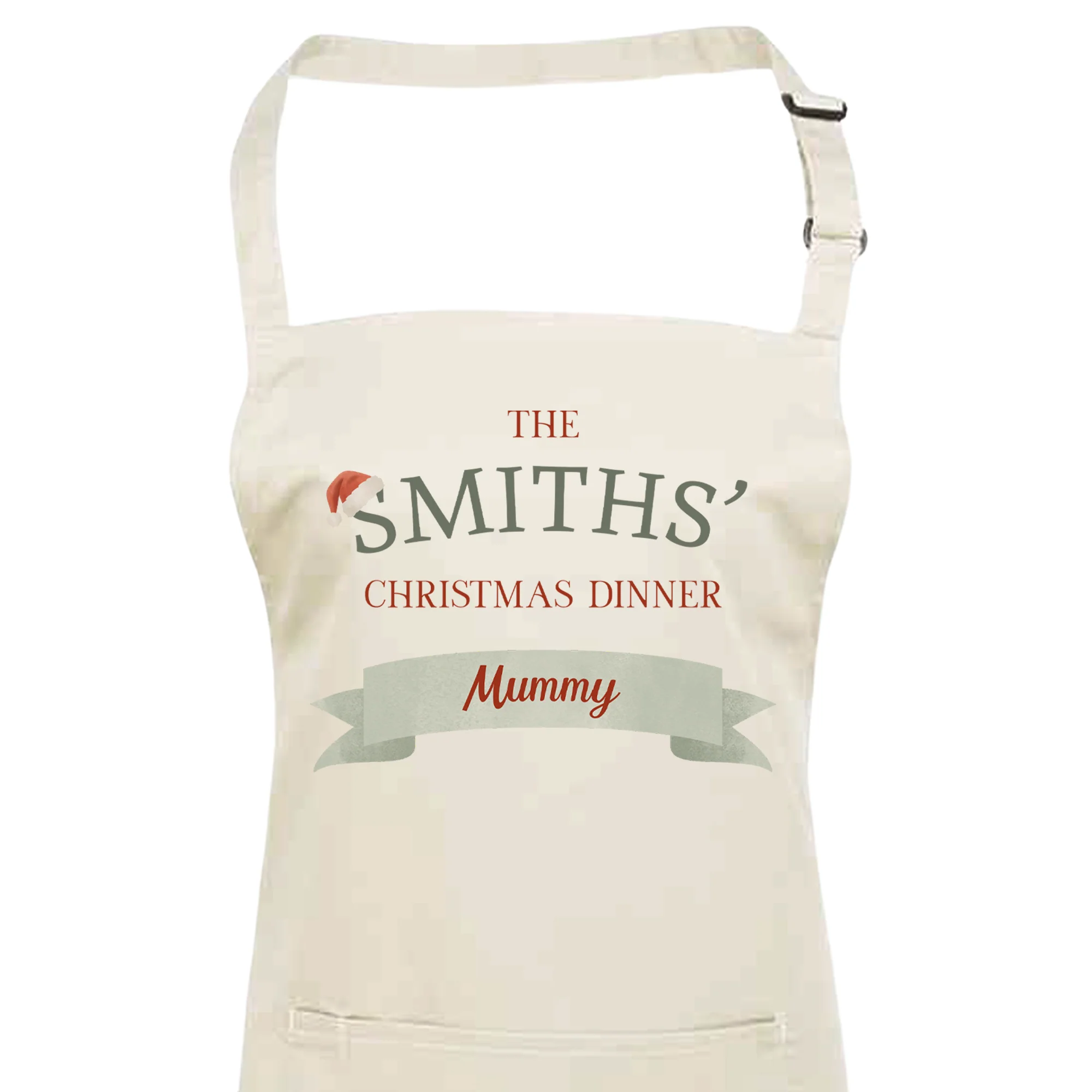 Personalised Festive Family Apron - Christmas Dinner Unisex Adults and Kids Fun Apron Gift - Image 5