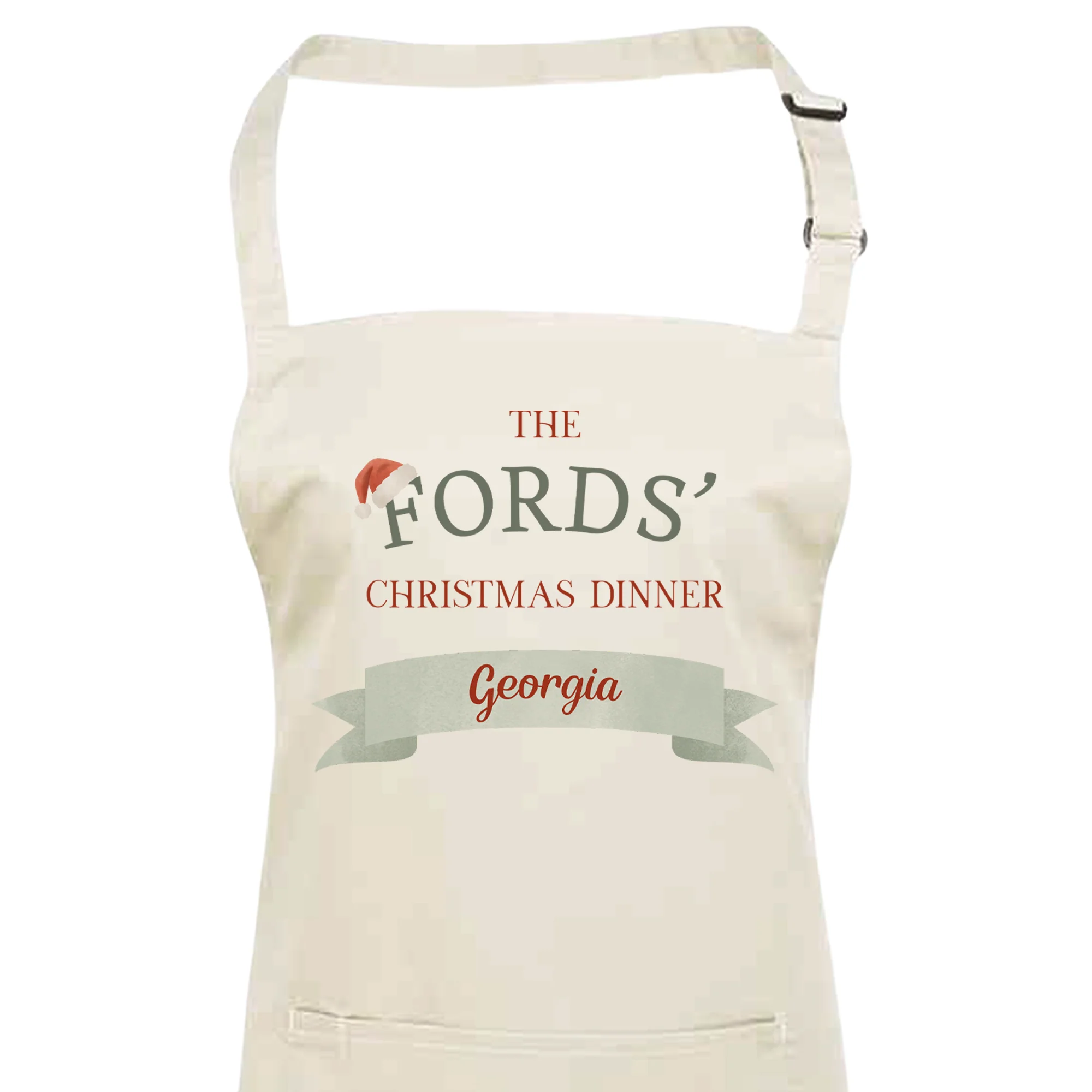 Personalised Festive Family Apron - Christmas Dinner Unisex Adults and Kids Fun Apron Gift - Image 6