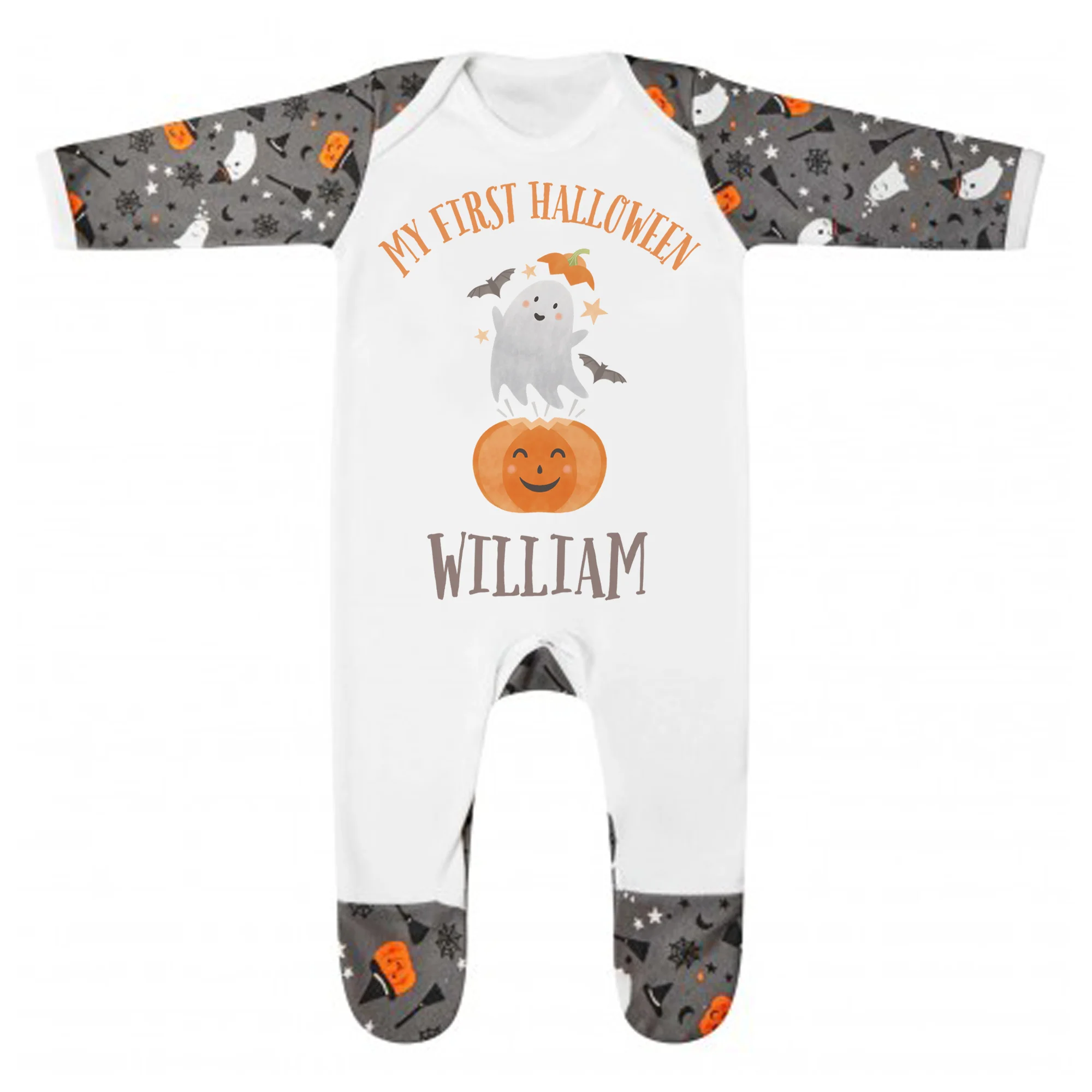 Personalised Halloween Kids Pyjamas Set - 100% Cotton - Image 5