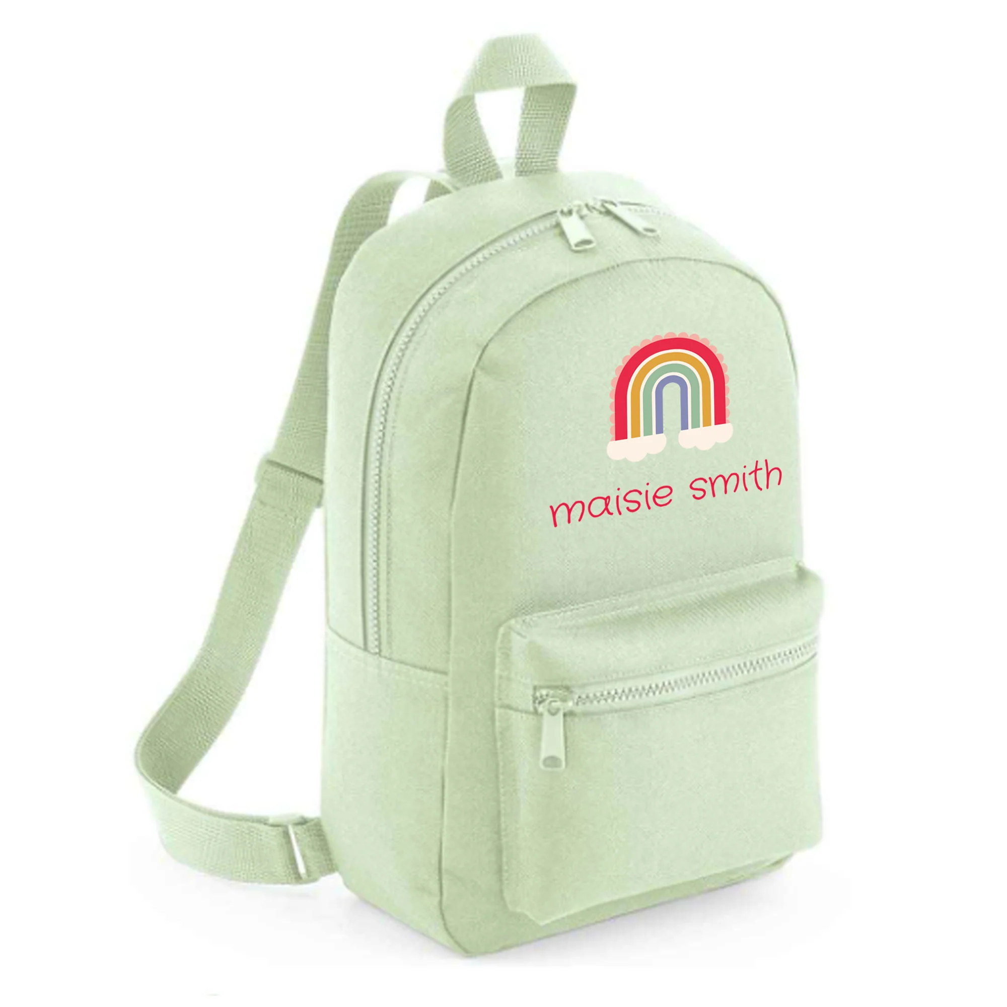 Personalised Kids 7L Backpack - Rainbow Design - Image 2