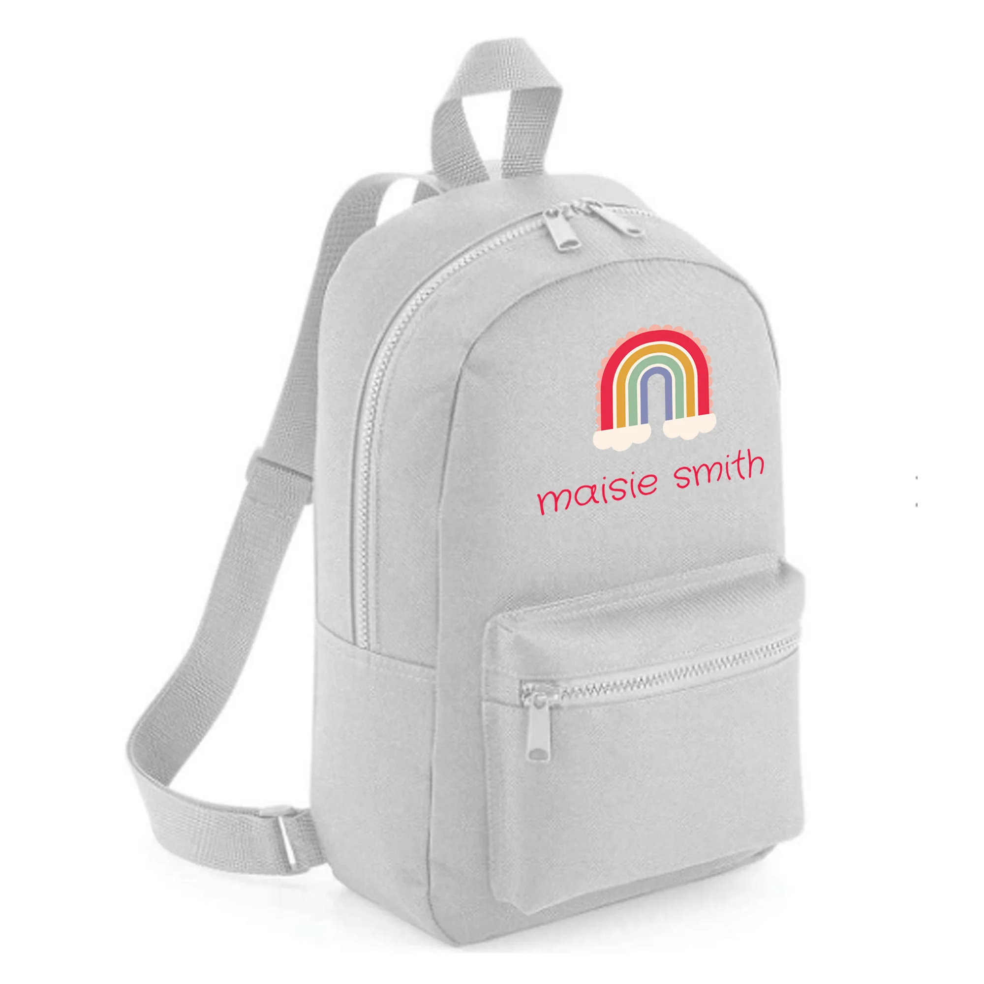 Personalised Kids 7L Backpack - Rainbow Design - Image 3