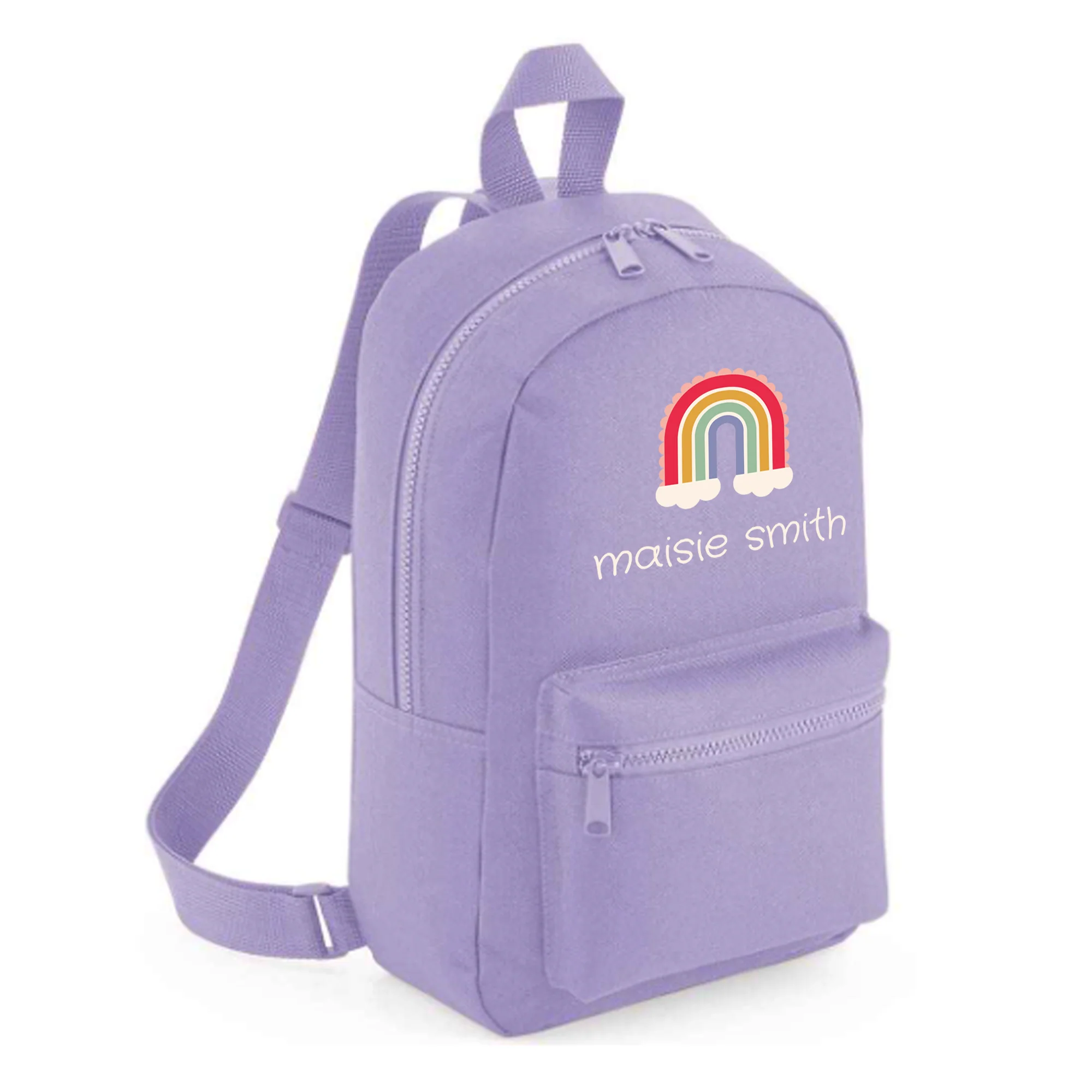 Personalised Kids 7L Backpack - Rainbow Design - Image 5