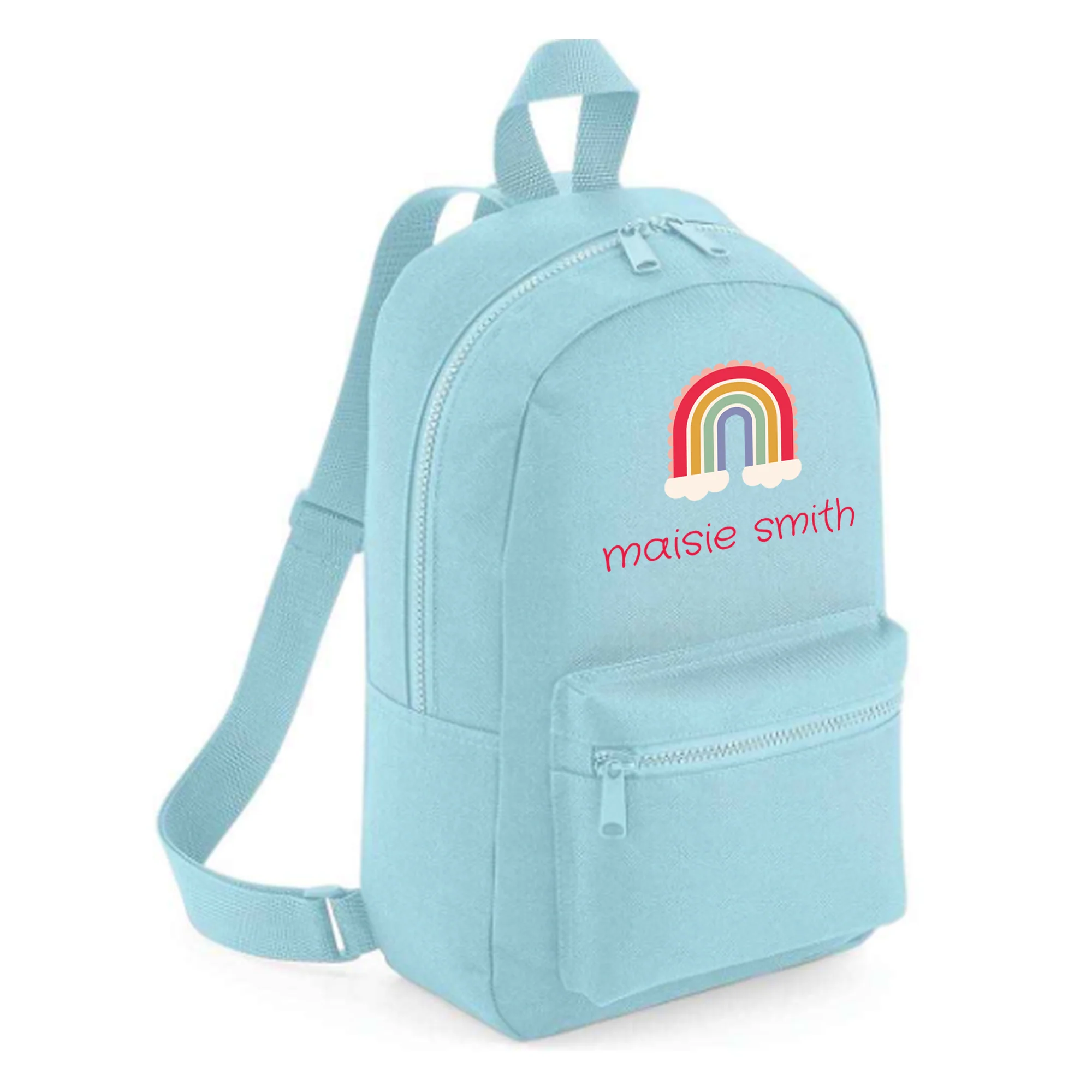 Personalised Kids 7L Backpack - Rainbow Design - Image 6