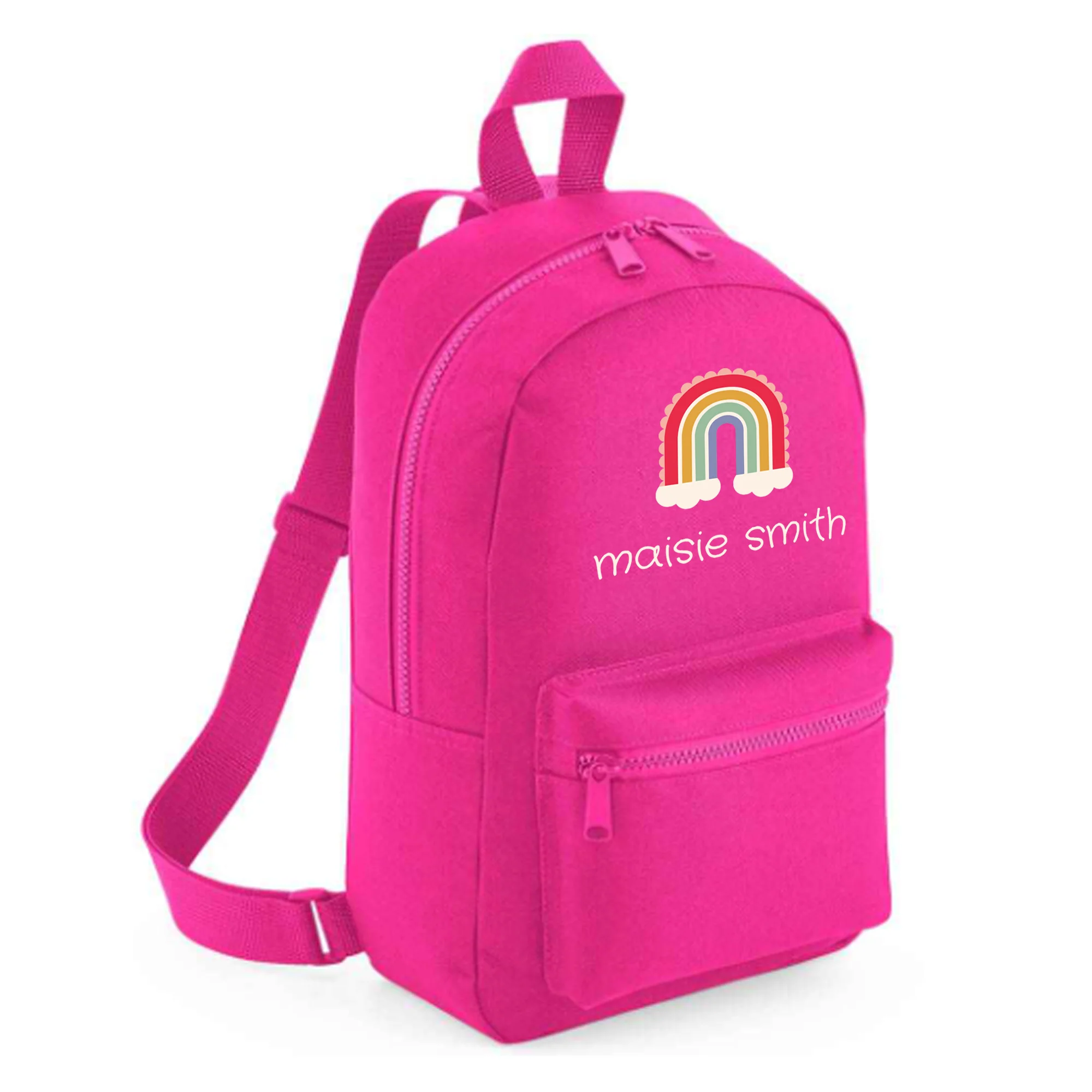 Personalised Kids 7L Backpack - Rainbow Design - Image 7