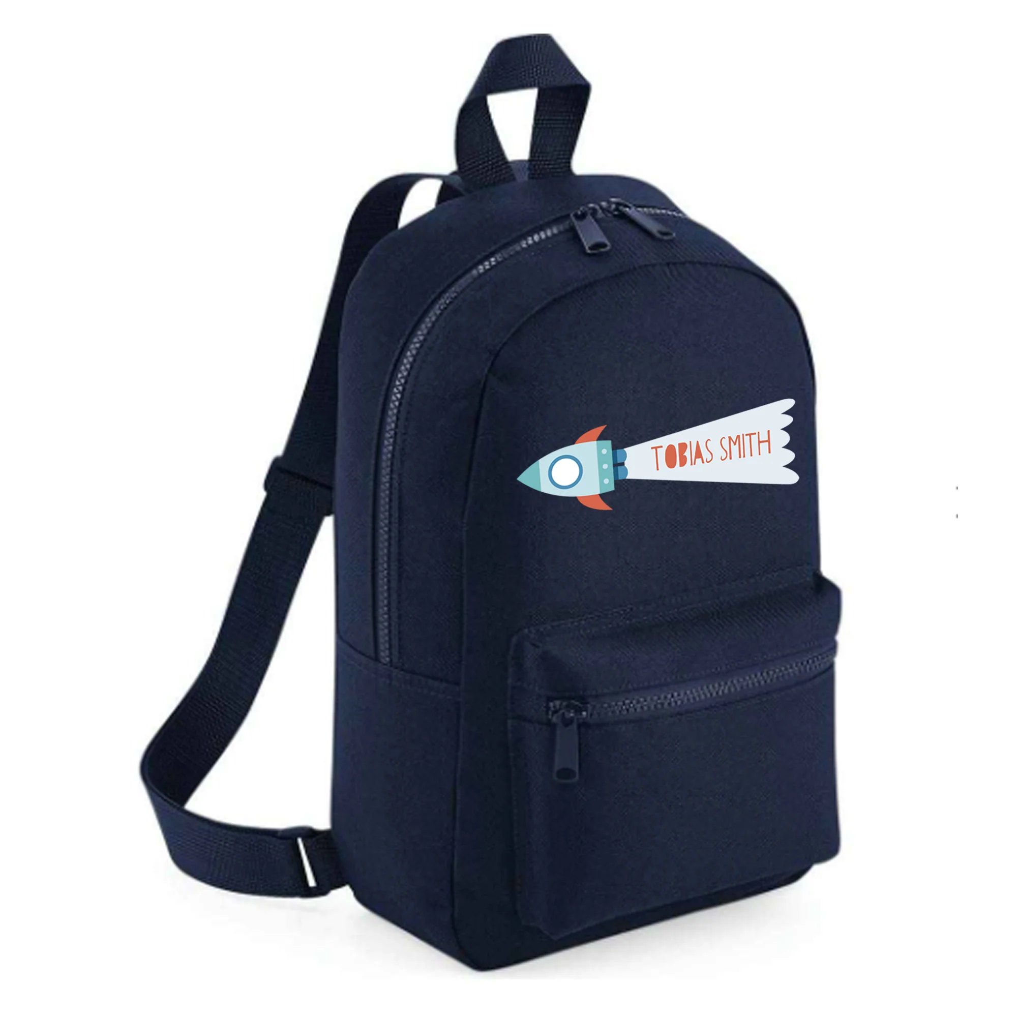 Personalised Kids 7L Backpack - Rocket Design - Image 2
