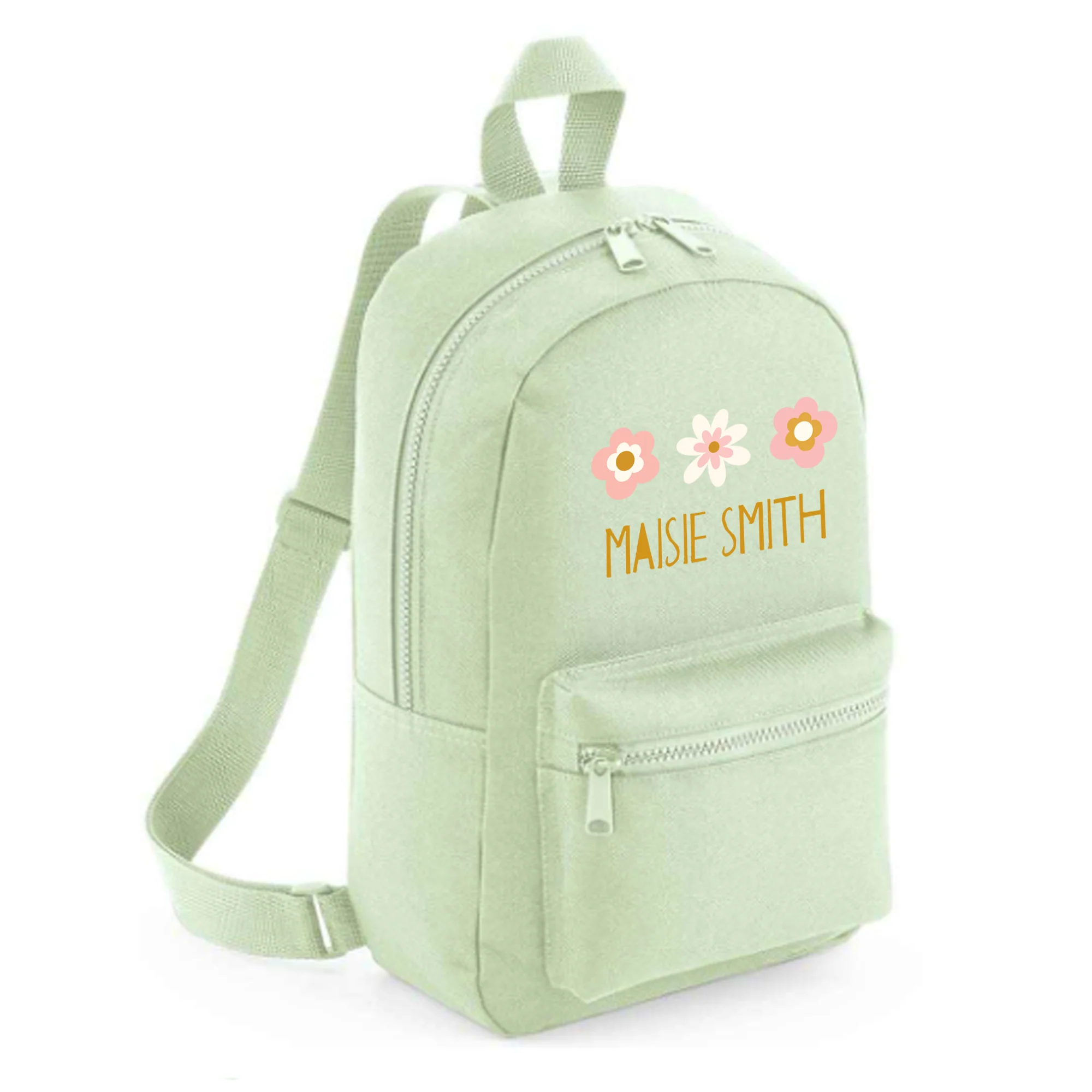 Personalised Kids 7L Backpack - Flowers Design - Image 2