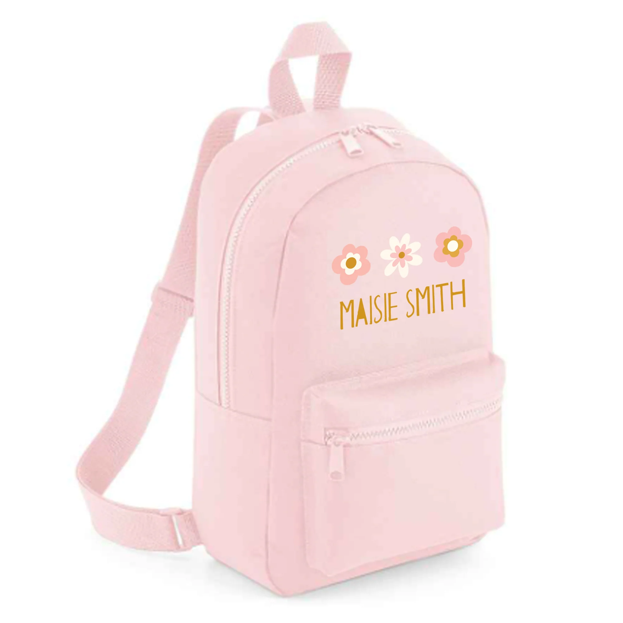 Personalised Kids 7L Backpack - Flowers Design - Image 4