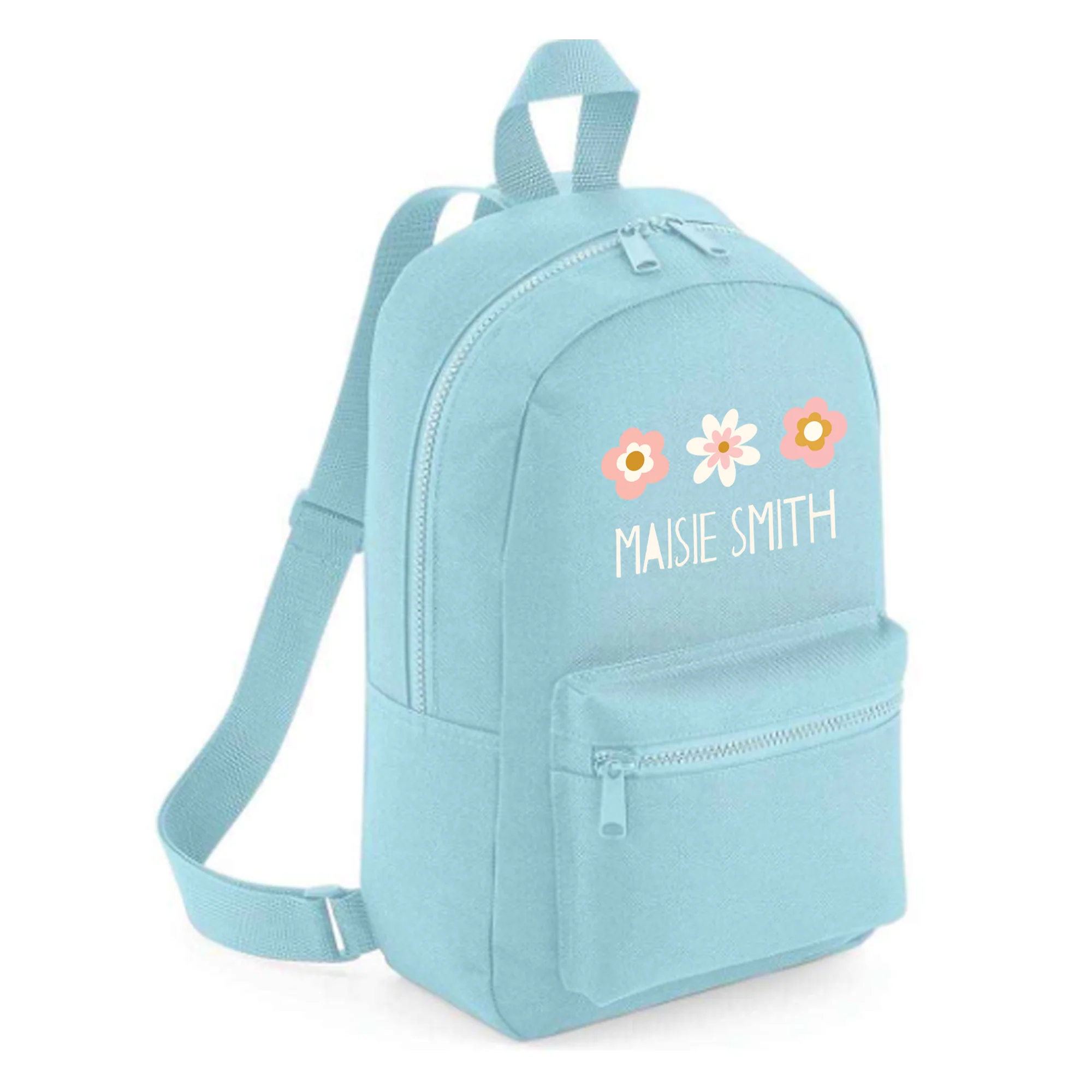 Personalised Kids 7L Backpack - Flowers Design - Image 7