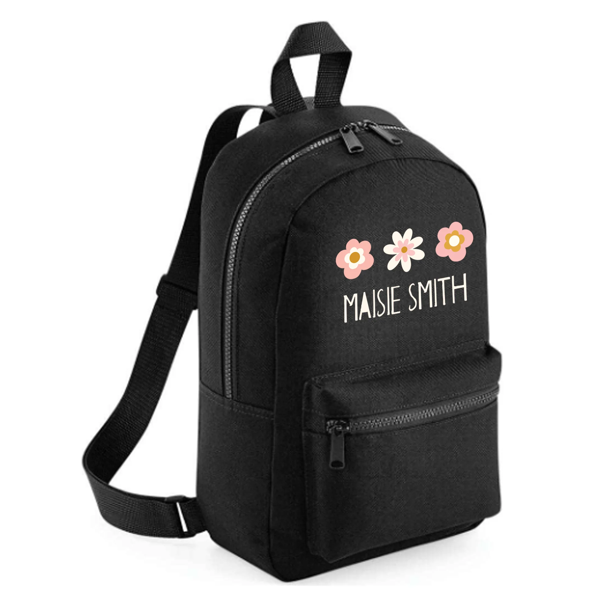 Personalised Kids 7L Backpack - Flowers Design - Image 9