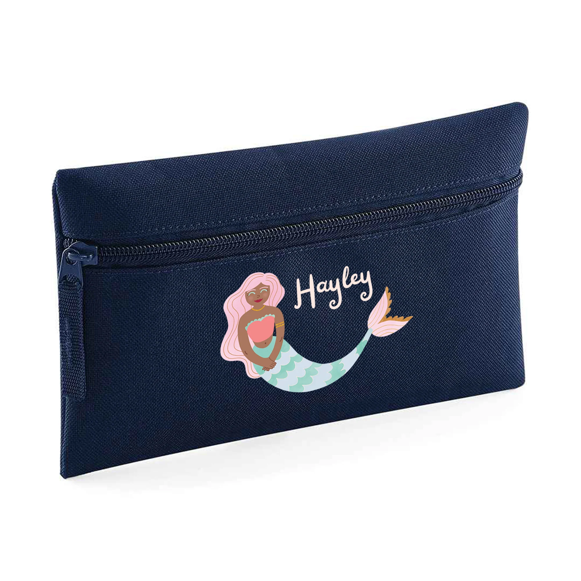 Mermaid-Themed Personalised Kids Pencil Case – Stationery Storage Bag for School - Image 3