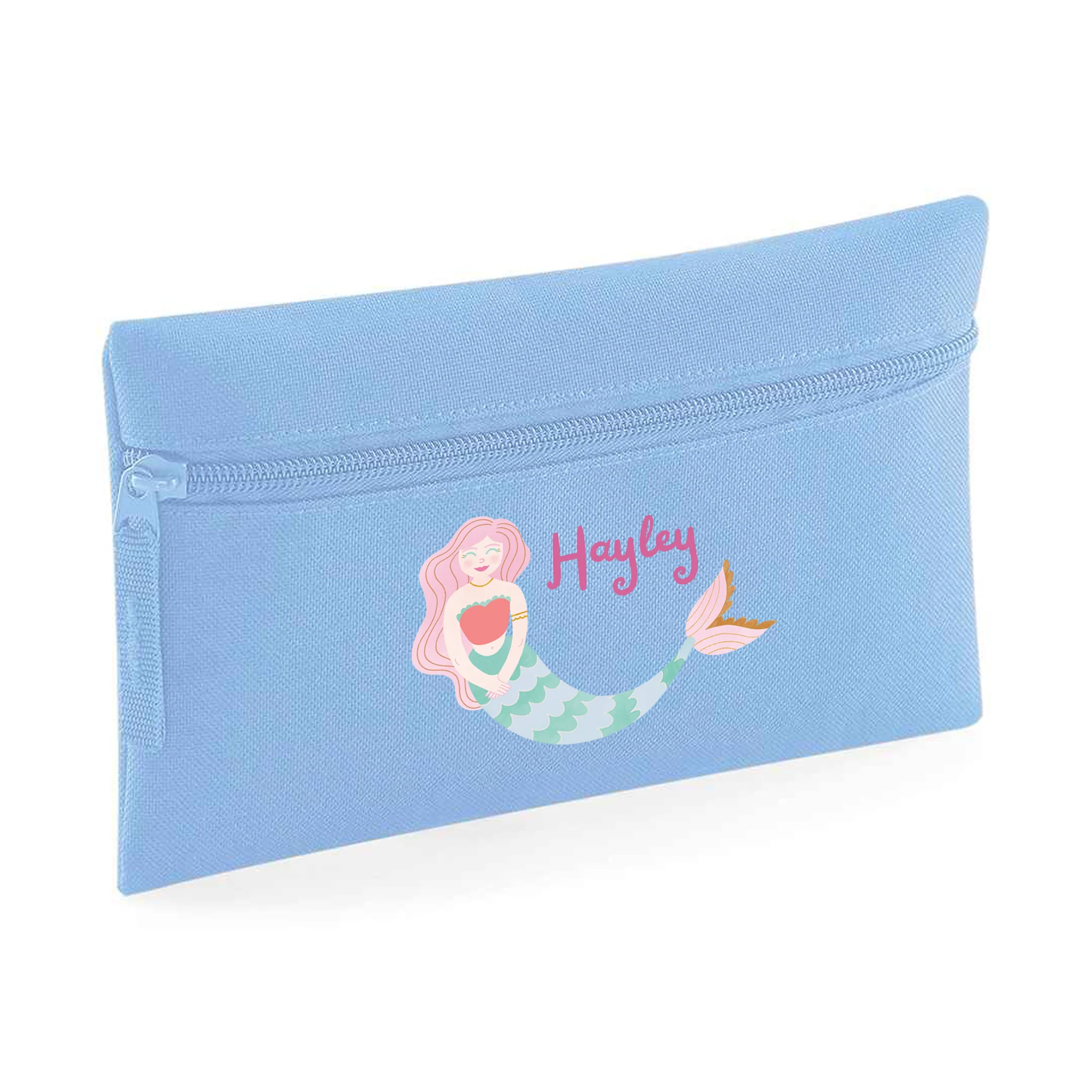 Mermaid-Themed Personalised Kids Pencil Case – Stationery Storage Bag for School - Image 6