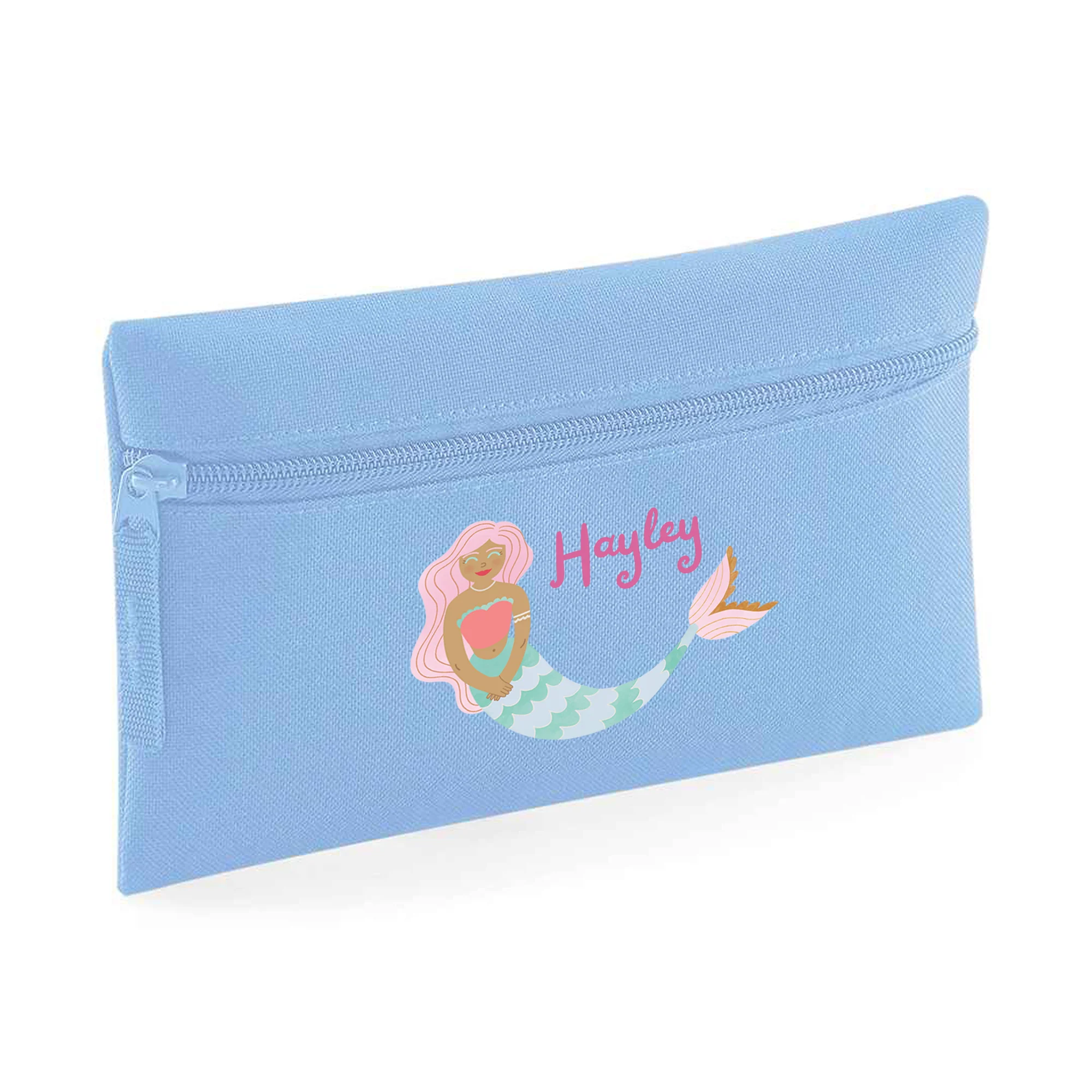 Mermaid-Themed Personalised Kids Pencil Case – Stationery Storage Bag for School - Image 9
