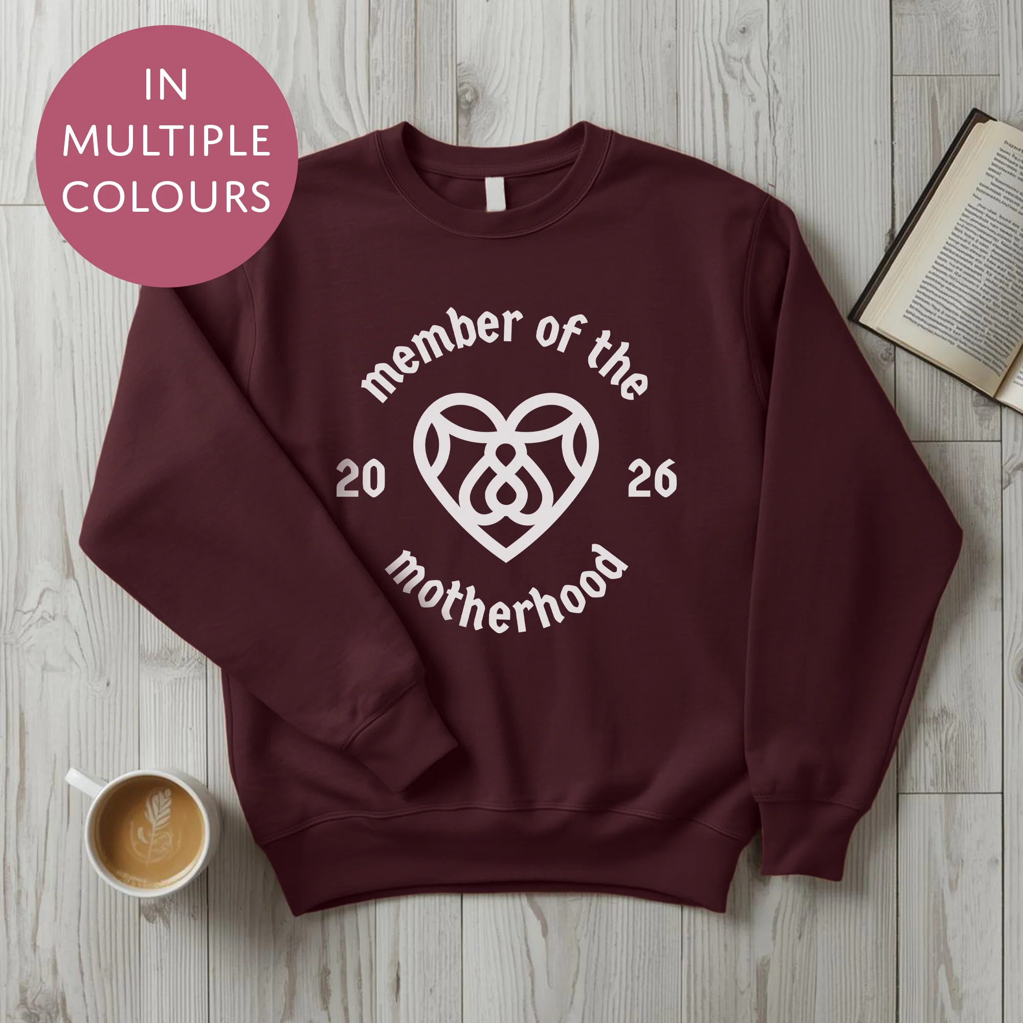 Personalised Motherhood Club Sweater With Custom Year - Cool Cult Mothers Day Gift For Mum - Image 11