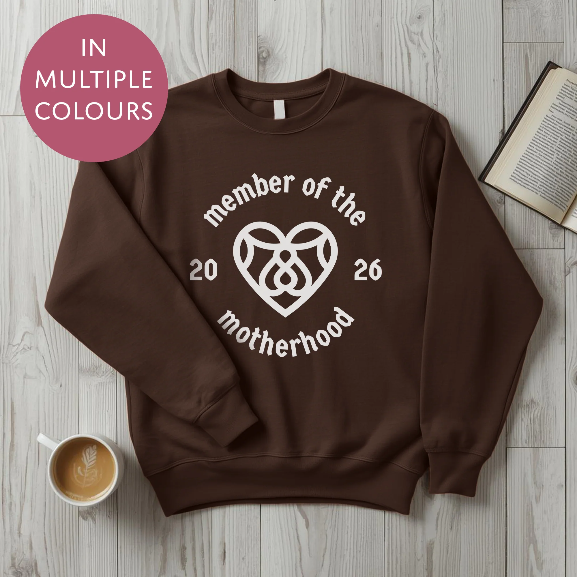 Personalised Motherhood Club Sweater With Custom Year - Cool Cult Mothers Day Gift For Mum - Image 12