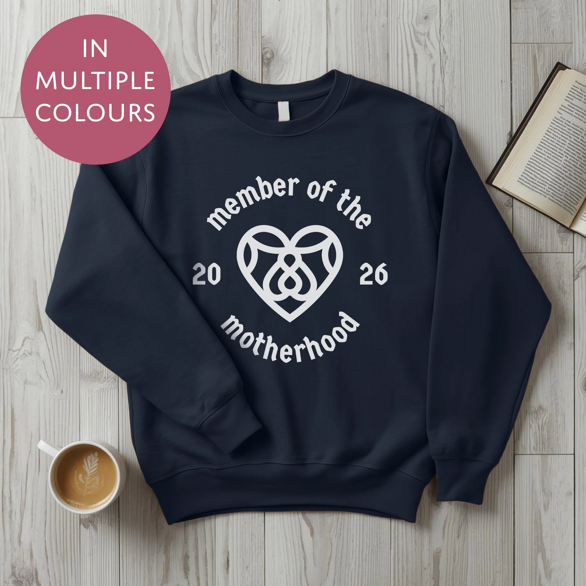 Personalised Motherhood Club Sweater With Custom Year - Cool Cult Mothers Day Gift For Mum - Image 14