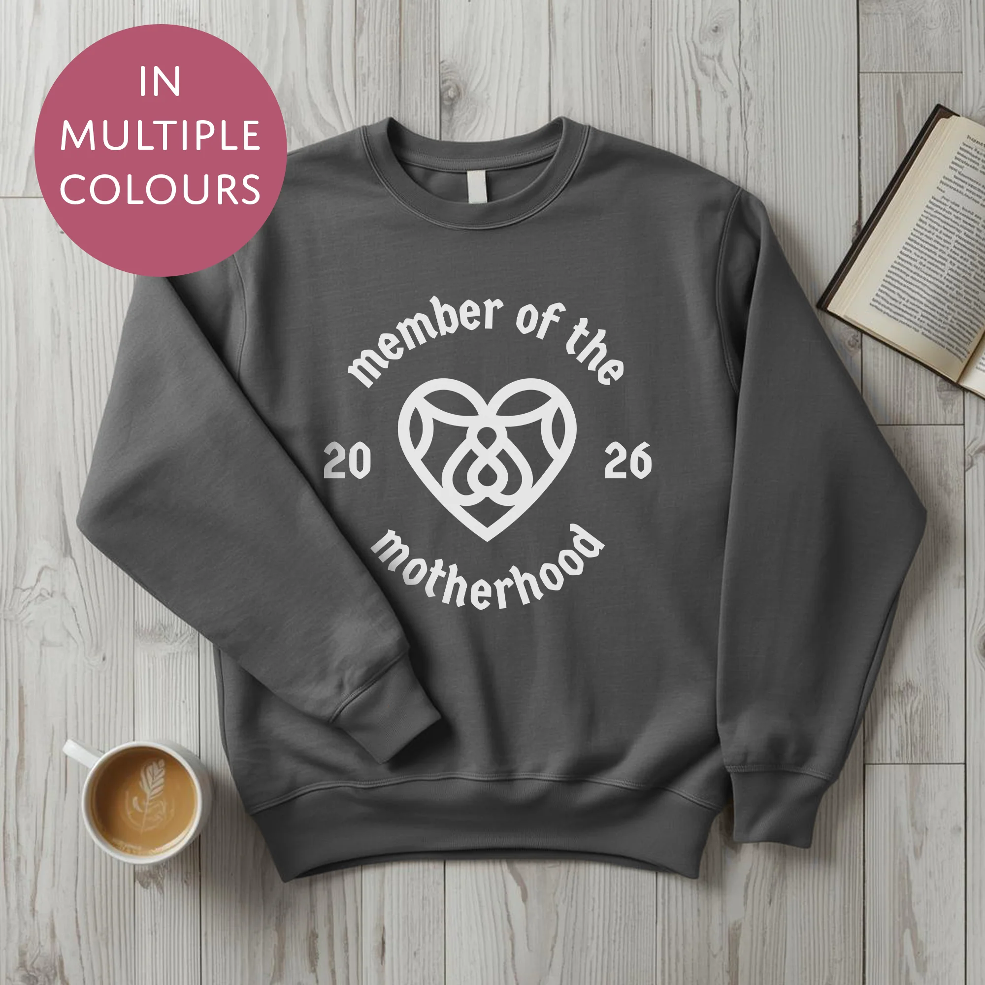 Personalised Motherhood Club Sweater With Custom Year - Cool Cult Mothers Day Gift For Mum - Image 4