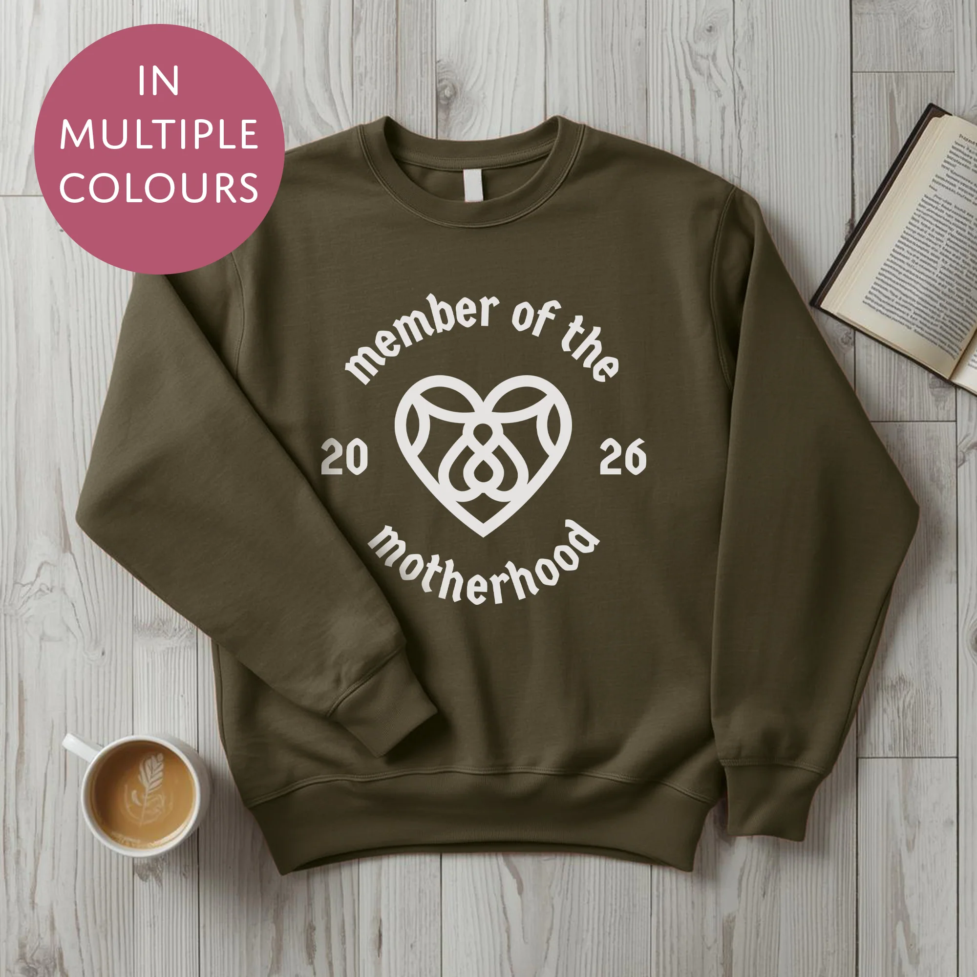 Personalised Motherhood Club Sweater With Custom Year - Cool Cult Mothers Day Gift For Mum - Image 5
