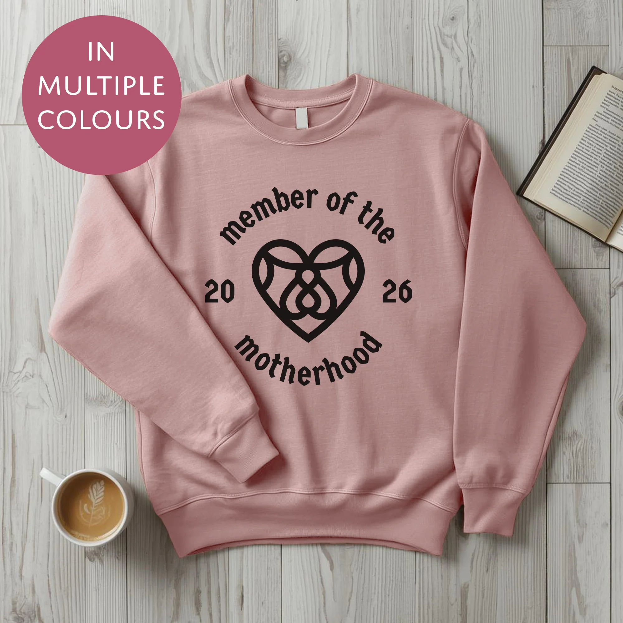 Personalised Motherhood Club Sweater With Custom Year - Cool Cult Mothers Day Gift For Mum - Image 7