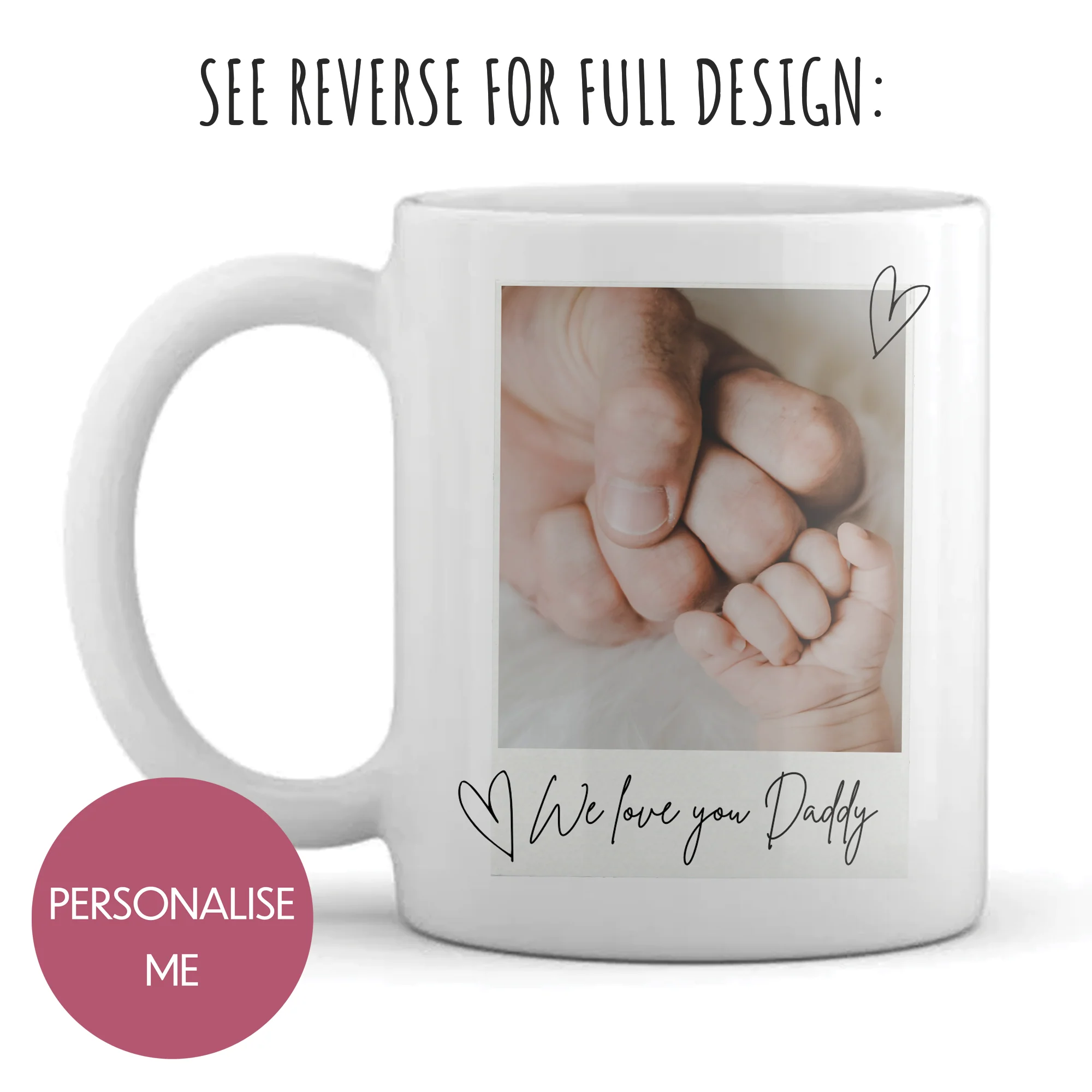 Personalised Mug - For Dad - Polaroid Design - Image 2