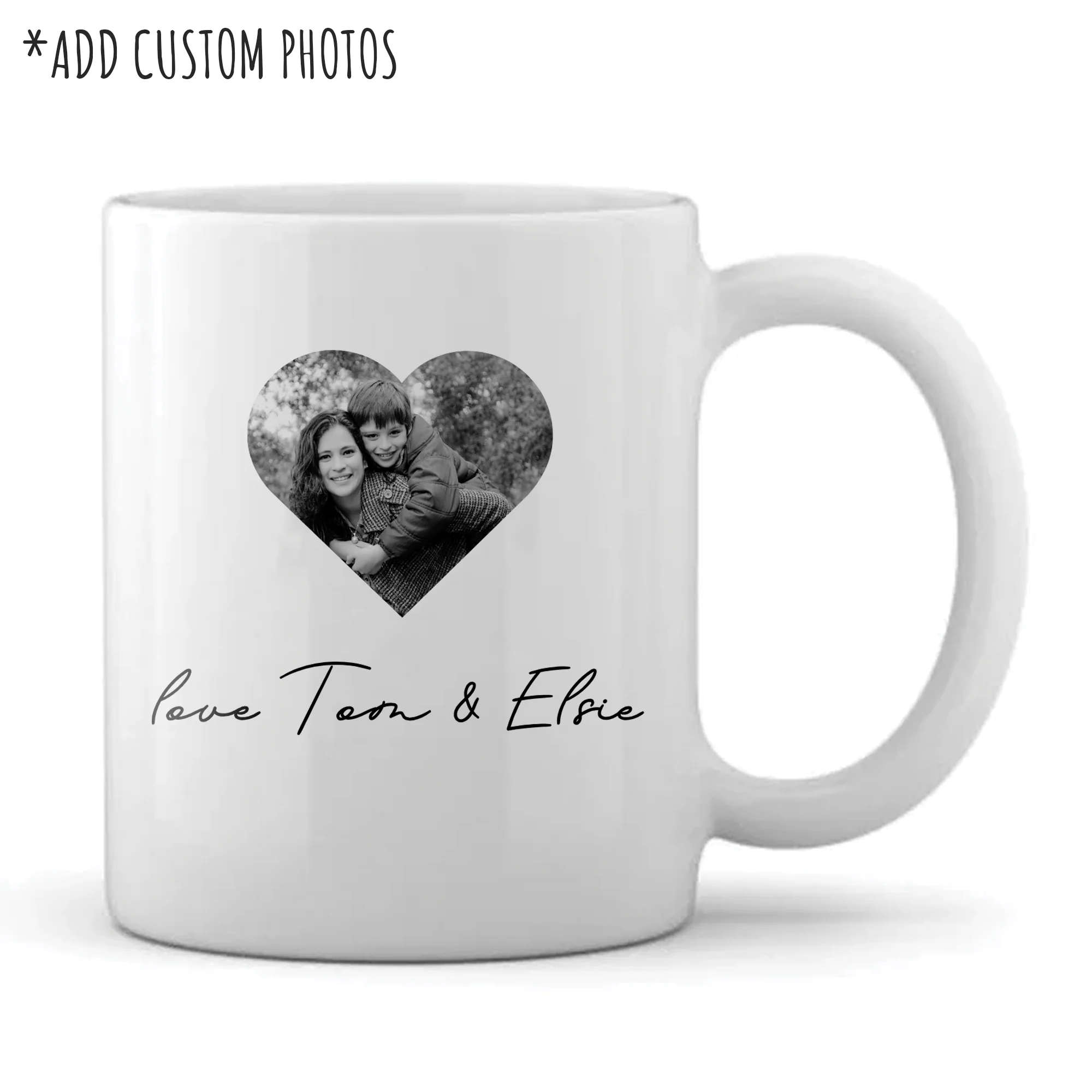 Personalised Mug - For Her - Photograph Heart Design - Image 2