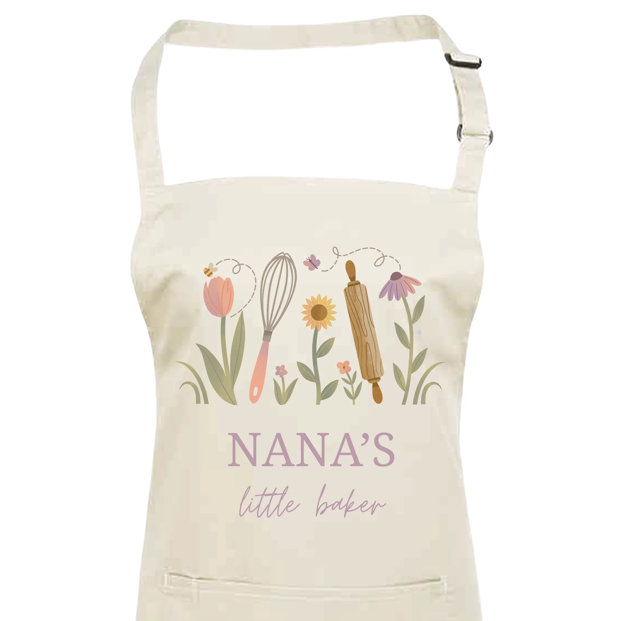 Personalised Floral Apron For Her - Mothers Day Gift For Mum, Grandma - Image 4