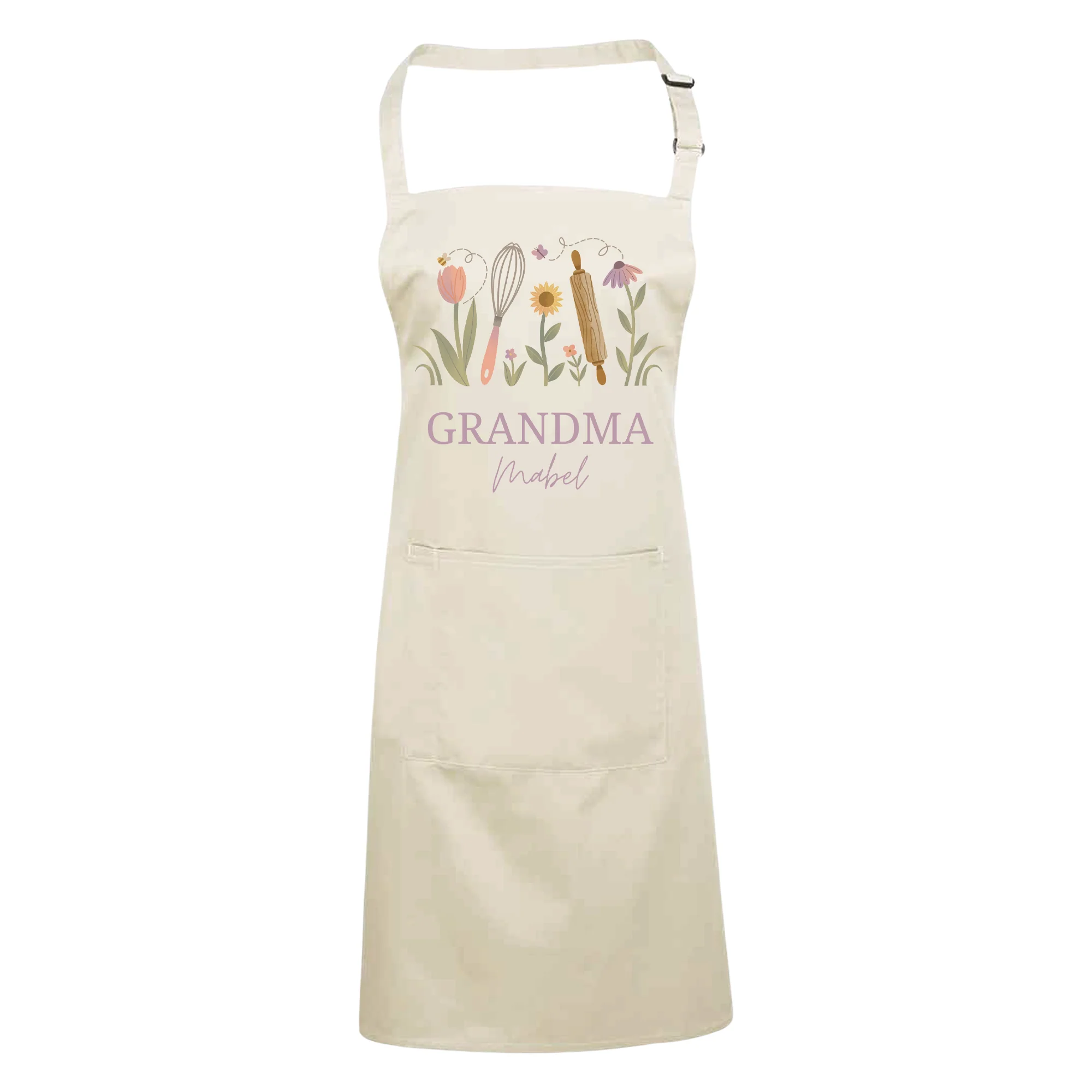 Personalised Floral Apron For Her - Mothers Day Gift For Mum, Grandma - Image 7